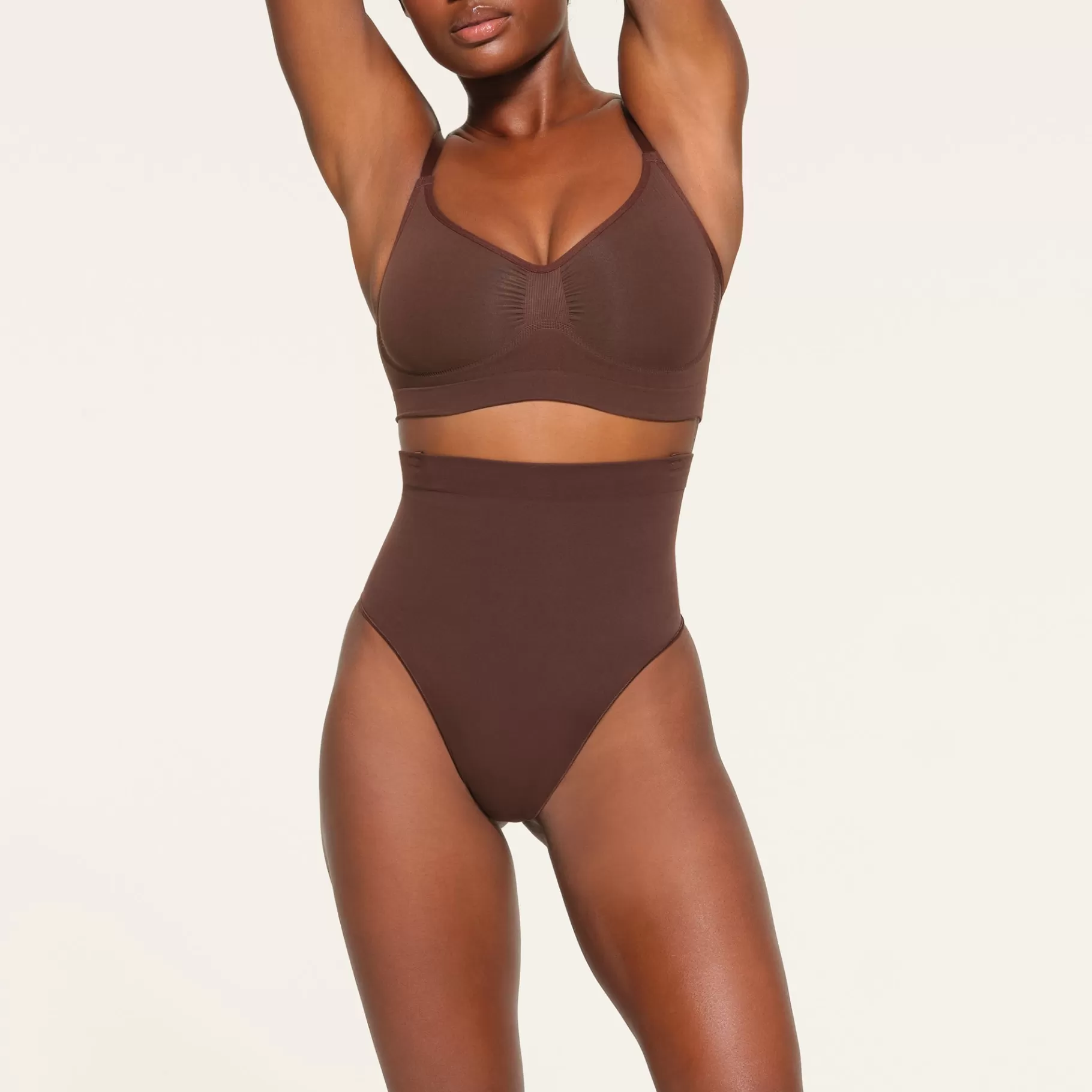 Skims shaping underwear*CORE CONTROL HIGH-WAISTED THONG | COCOA