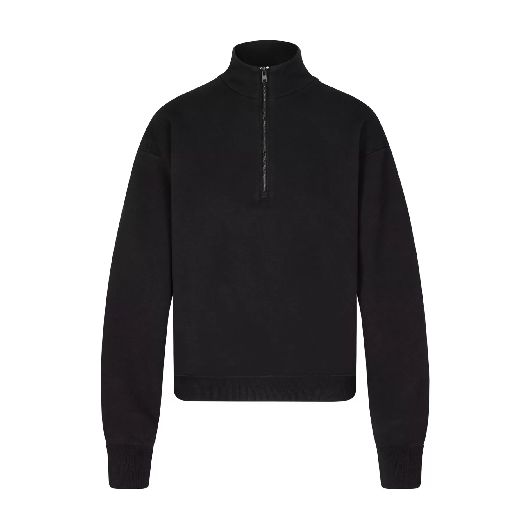 Skims cotton fleece*COTTON FLEECE CLASSIC QUARTER ZIP PULLOVER | ONYX