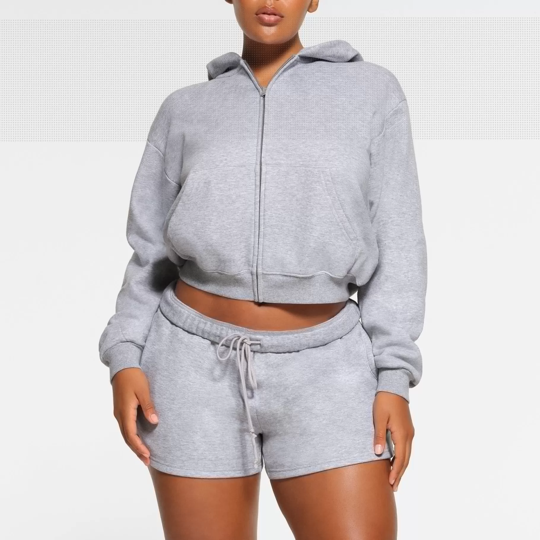 Skims cotton fleece*COTTON FLEECE CLASSIC SHORT | HEATHER GREY HEATHER+GREY