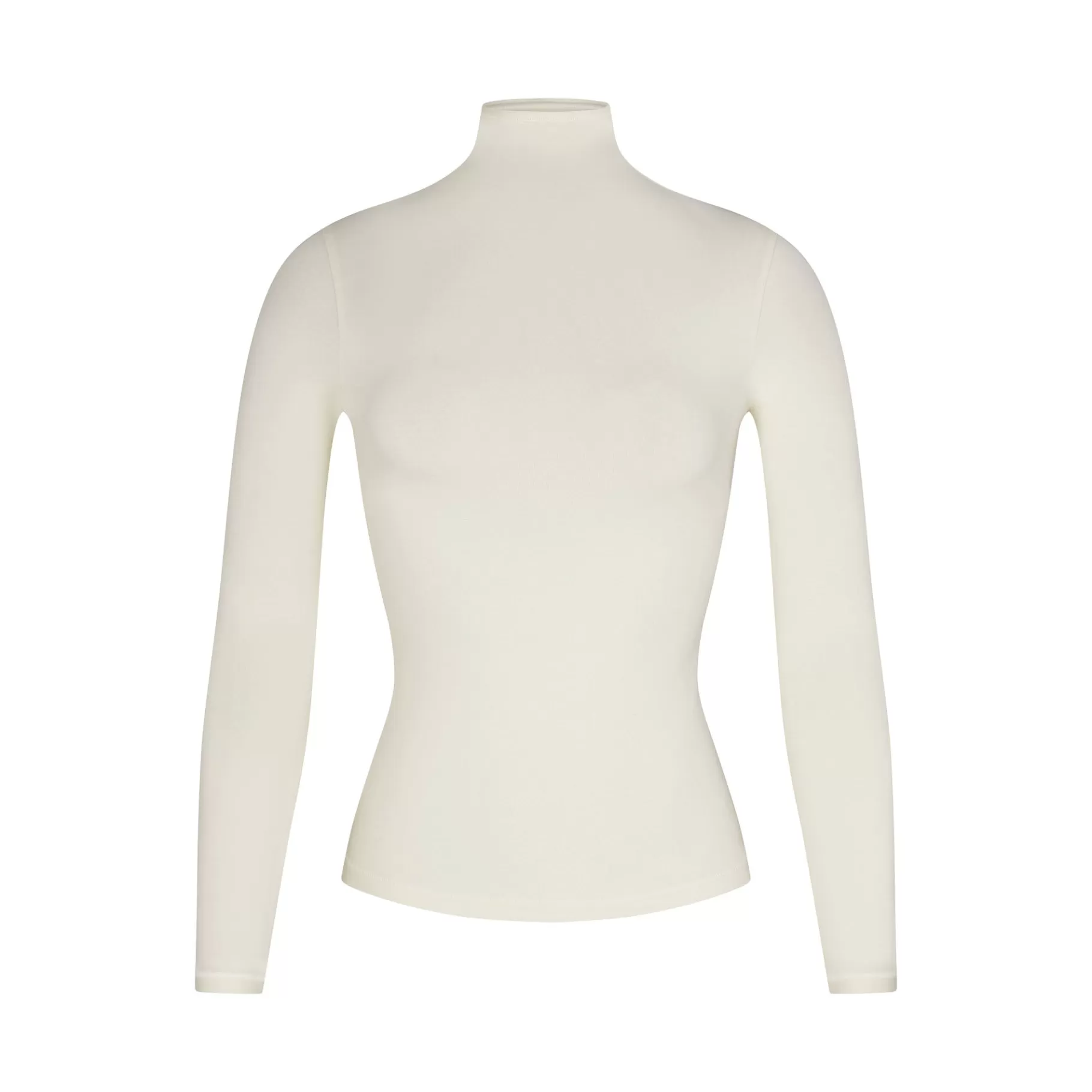 Skims cotton collection*COTTON JERSEY LONG SLEEVE TURTLENECK | BONE