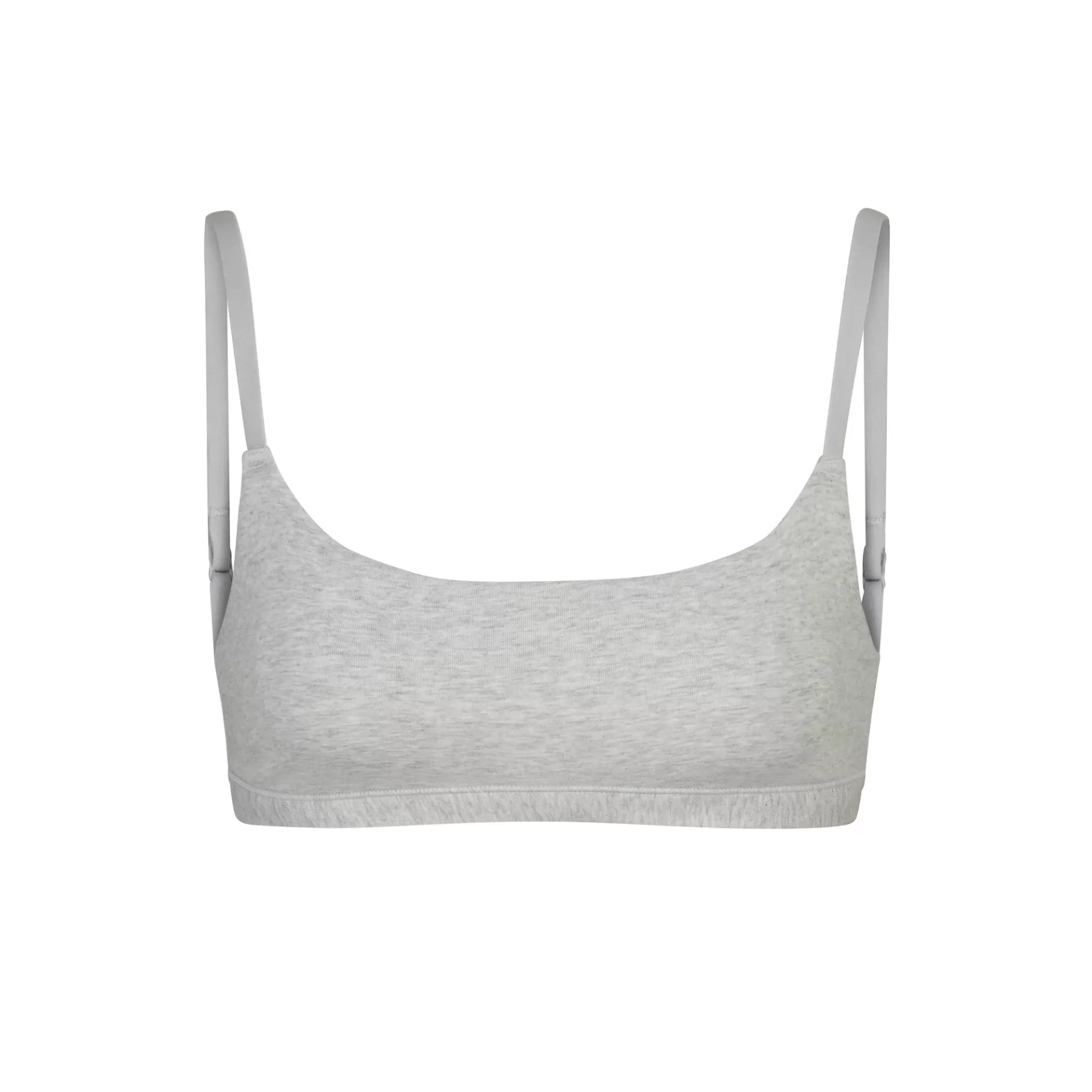 Skims scoop*COTTON JERSEY SCOOP BRALETTE | LIGHT HEATHER GREY LIGHT+HEATHER+GREY