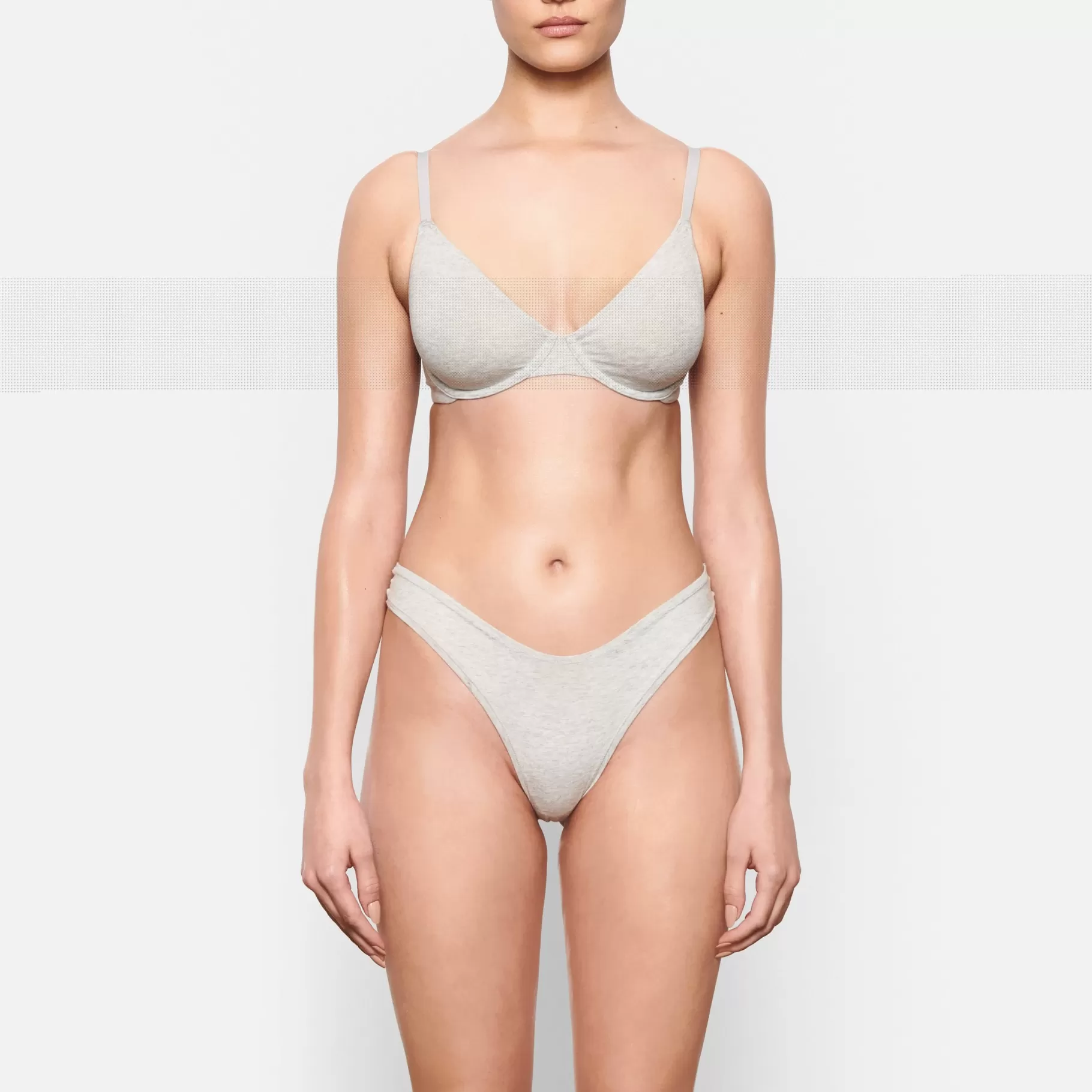 Skims cotton collection*COTTON JERSEY T-SHIRT BRA | LIGHT HEATHER GREY LIGHT+HEATHER+GREY