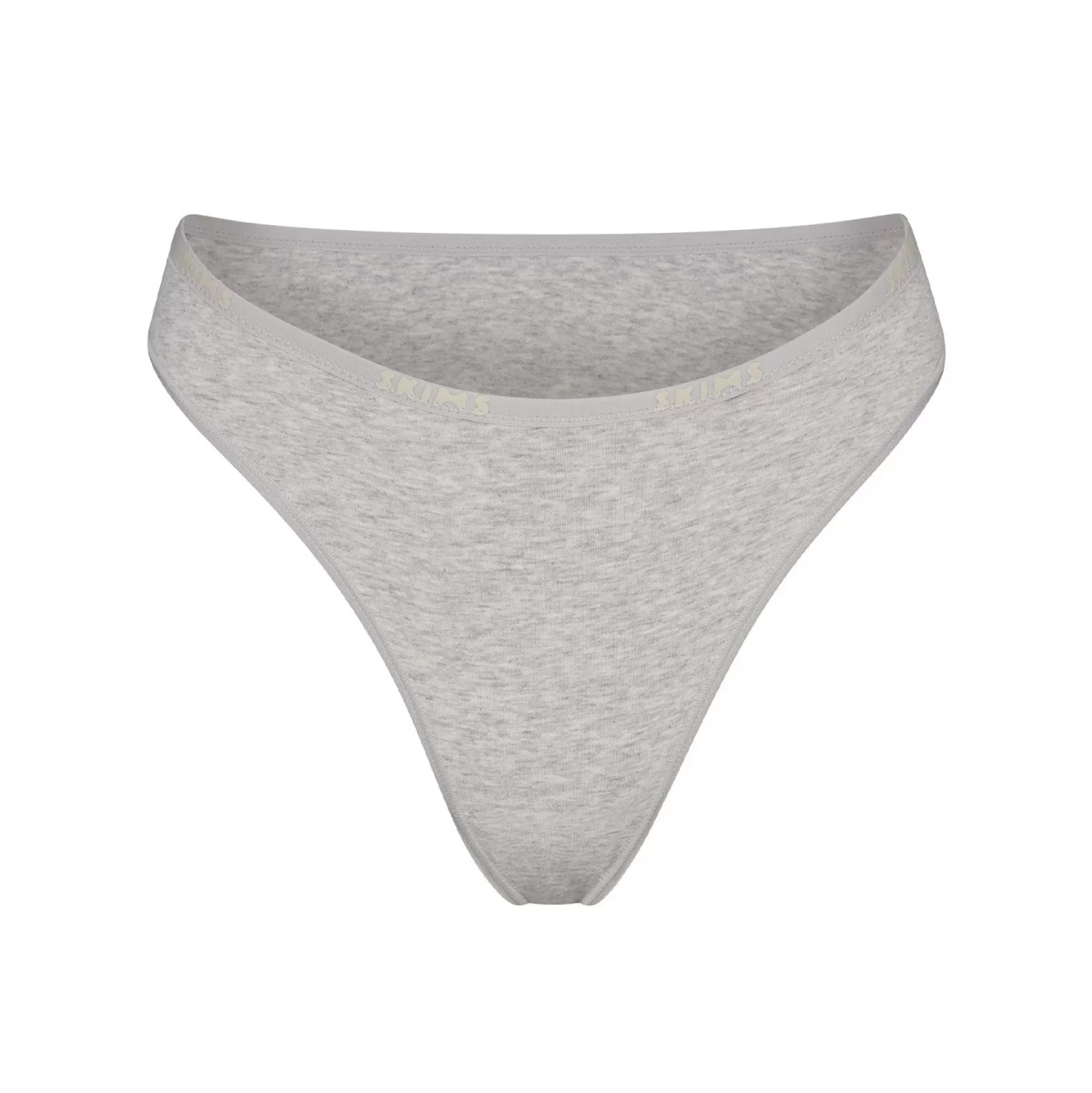 Skims medium*COTTON LOGO HIGH LEG BIKINI | LIGHT HEATHER GREY LIGHT+HEATHER+GREY