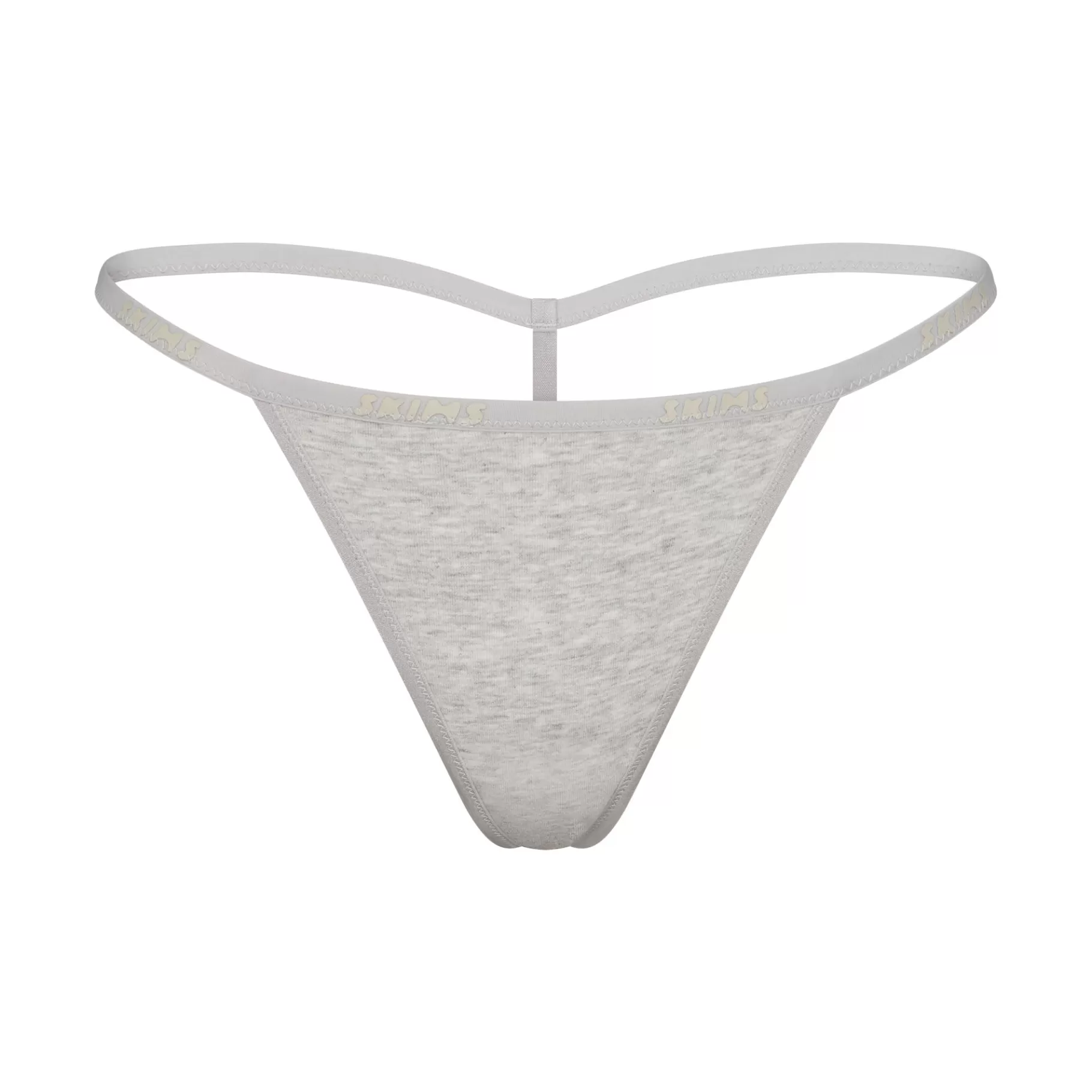 Skims minimum*COTTON LOGO STRING THONG | LIGHT HEATHER GREY LIGHT+HEATHER+GREY