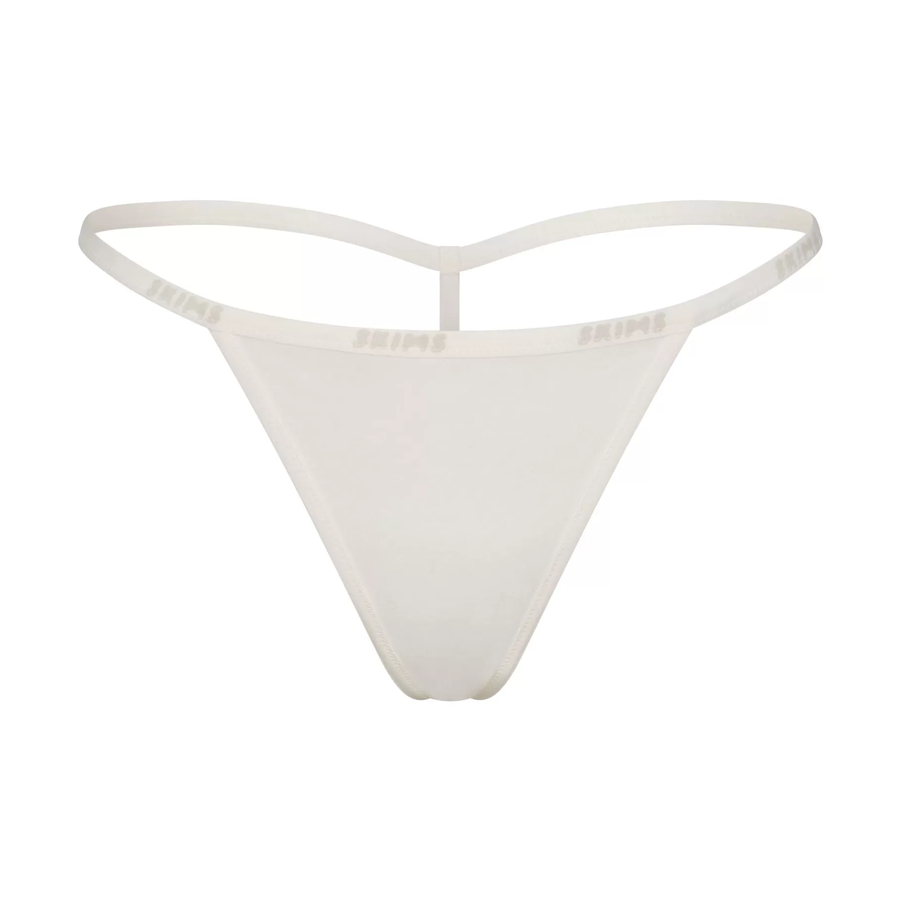 Skims cotton collection*COTTON LOGO STRING THONG | MARBLE