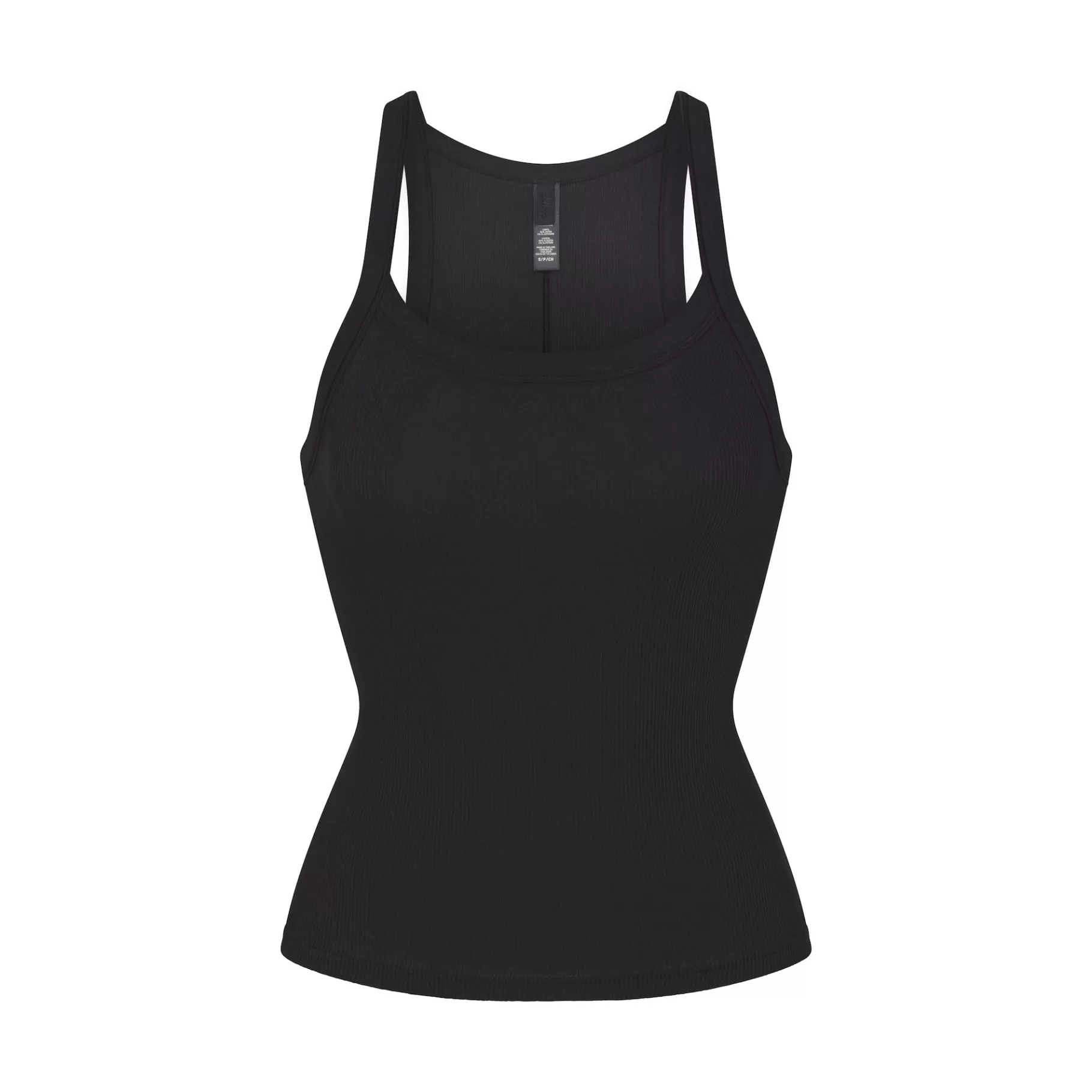 Skims cotton collection*COTTON RIB SCOOP TANK | SOOT