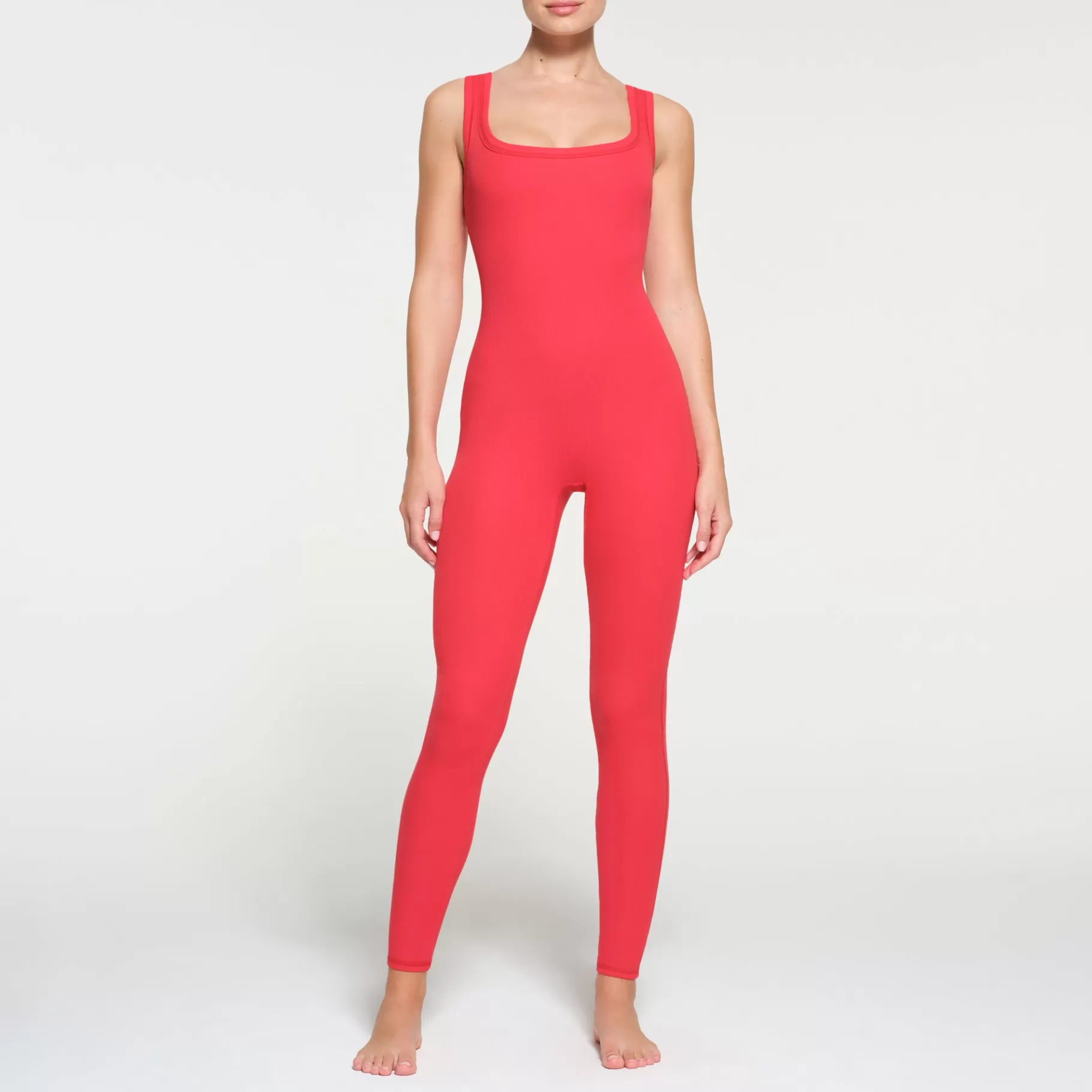 Skims catsuits & onesies*COTTON RIB TANK CATSUIT | RED MULTI RED+MULTI