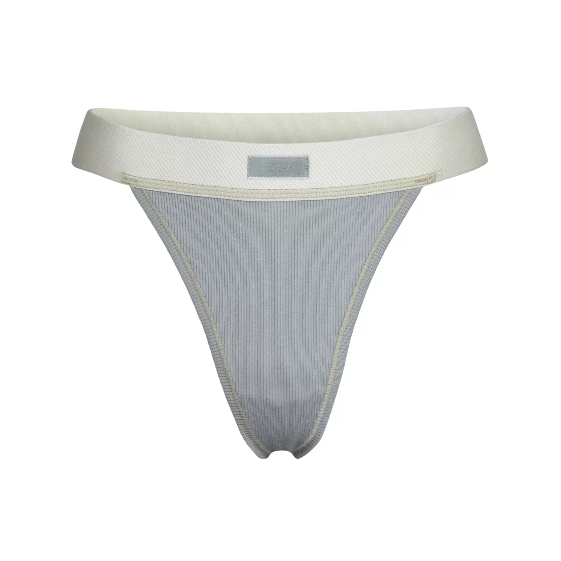 Skims cotton collection*COTTON RIB THONG | MINERAL