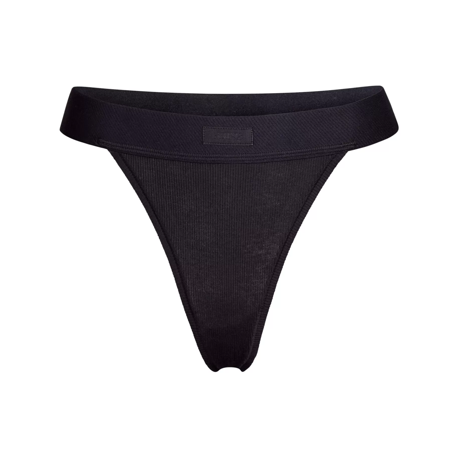 Skims cotton collection*COTTON RIB THONG | SOOT