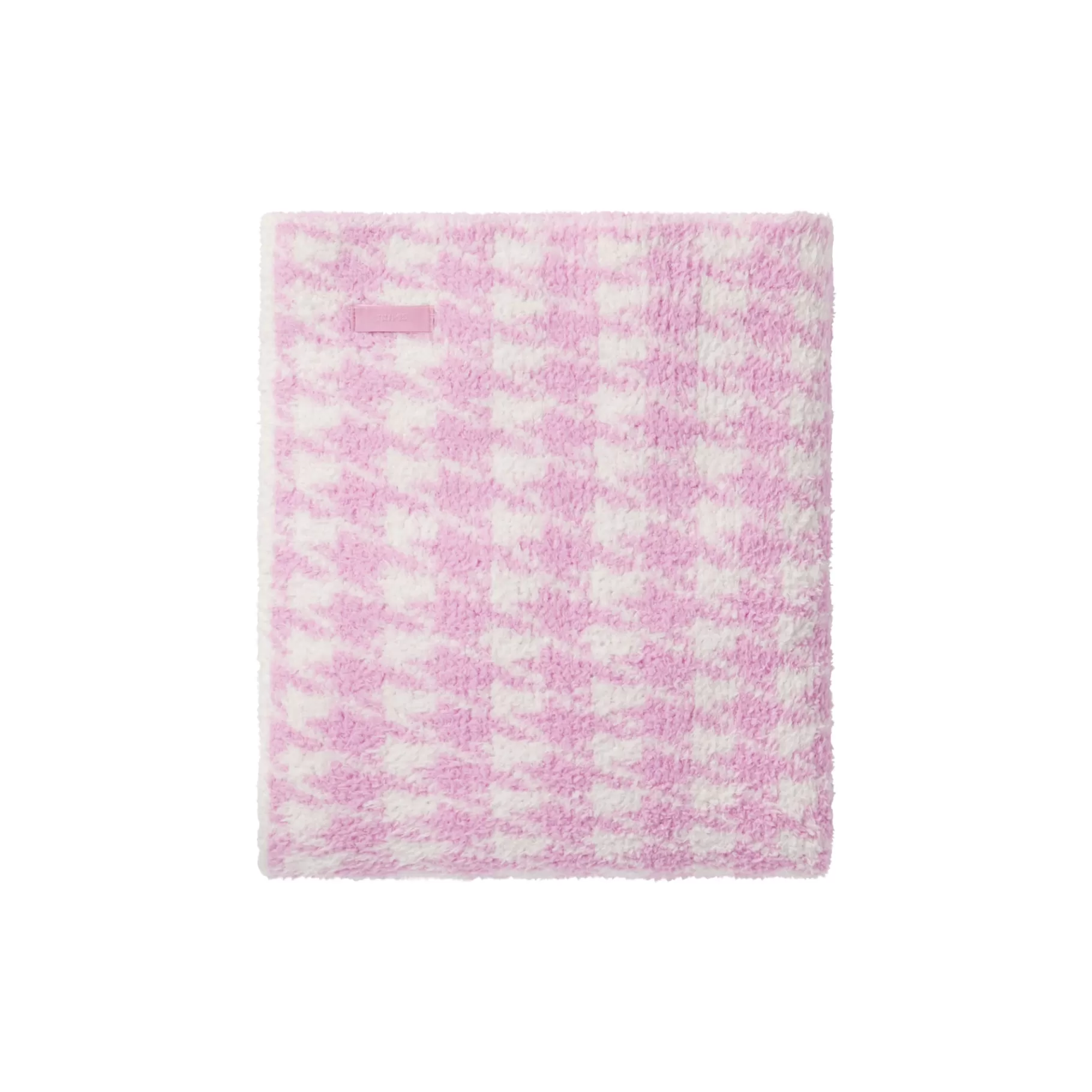 Skims accessories*COZY KNIT BLANKET | PETAL HOUNDSTOOTH PETAL+HOUNDSTOOTH