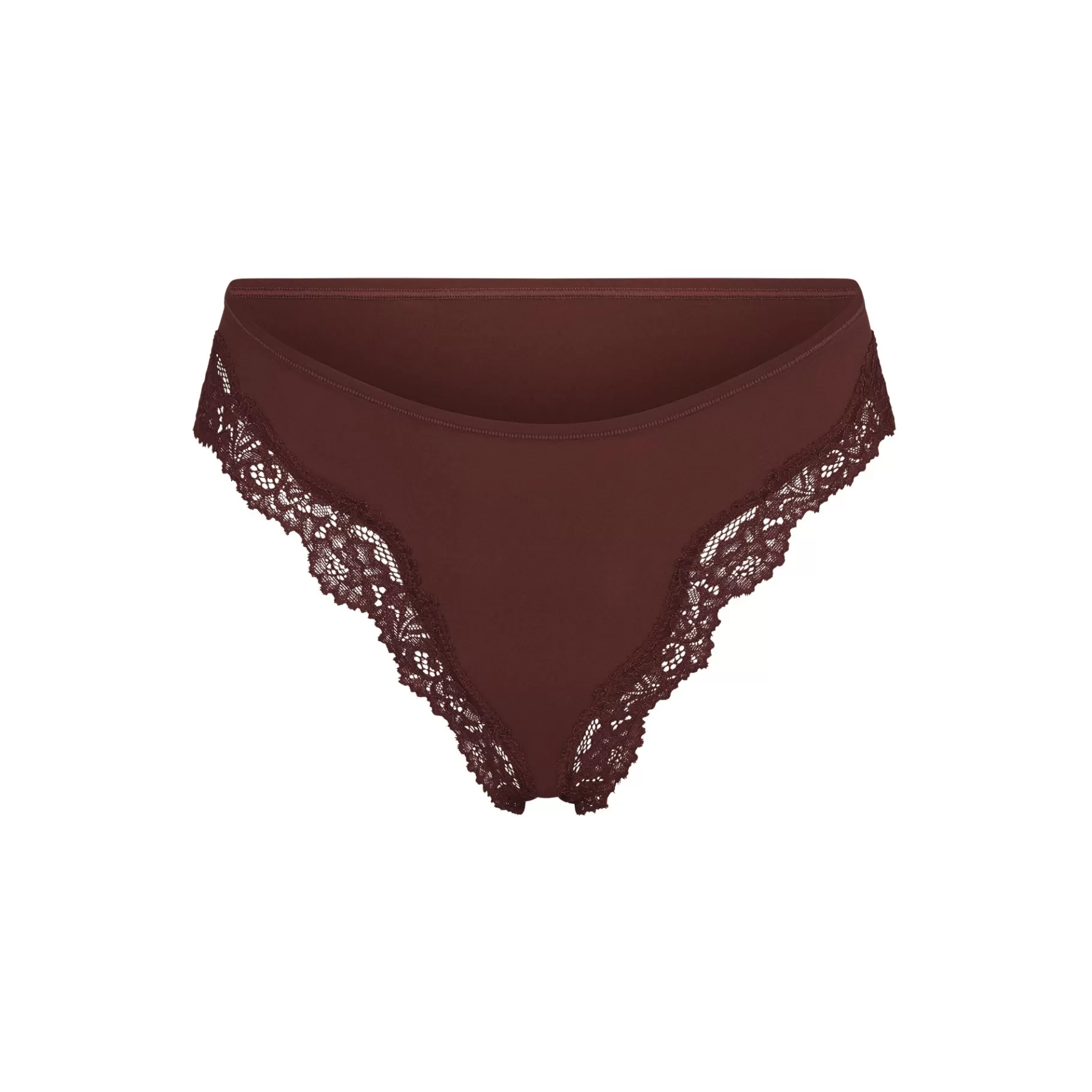 Skims cheeky underwear*FITS EVERYBODY CORDED LACE TANGA | COCOA