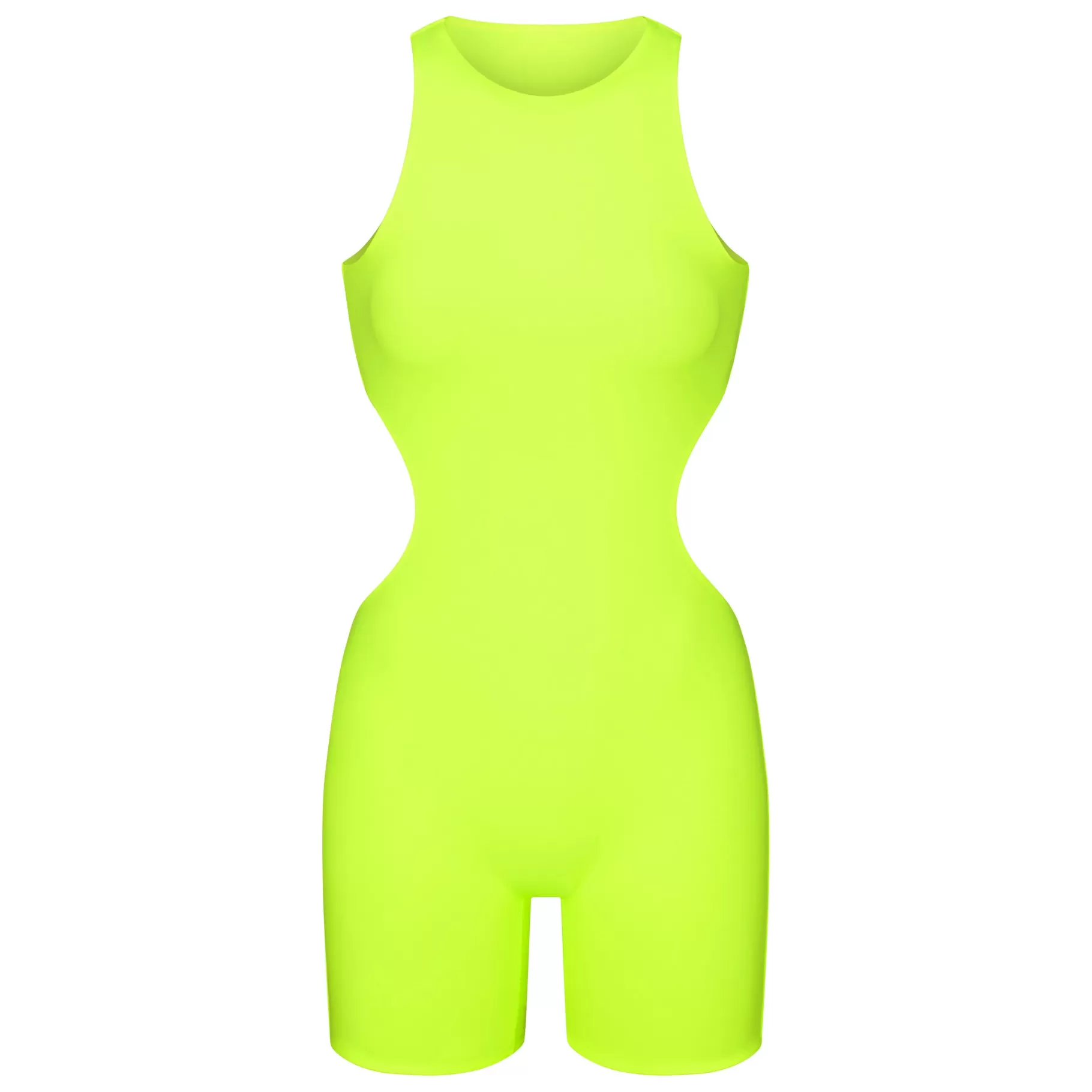 Skims catsuits & onesies*FITS EVERYBODY HIGH NECK CUT OUT ONESIE | GREEN HIGHLIGHTER