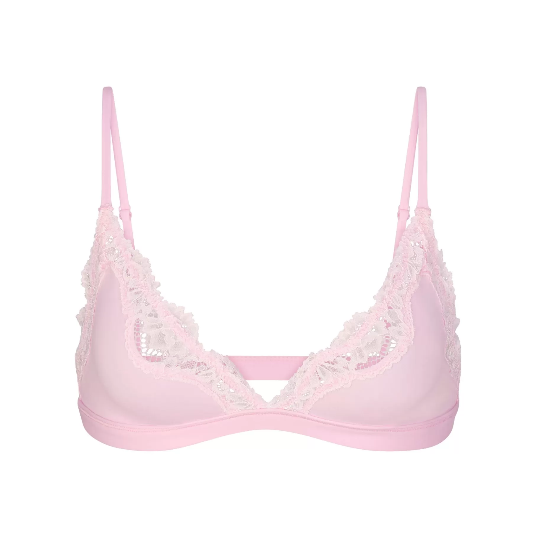 Skims fits everybody*FITS EVERYBODY LACE TRIANGLE BRALETTE | CHERRY BLOSSOM TONAL CHERRY+BLOSSOM+TONAL