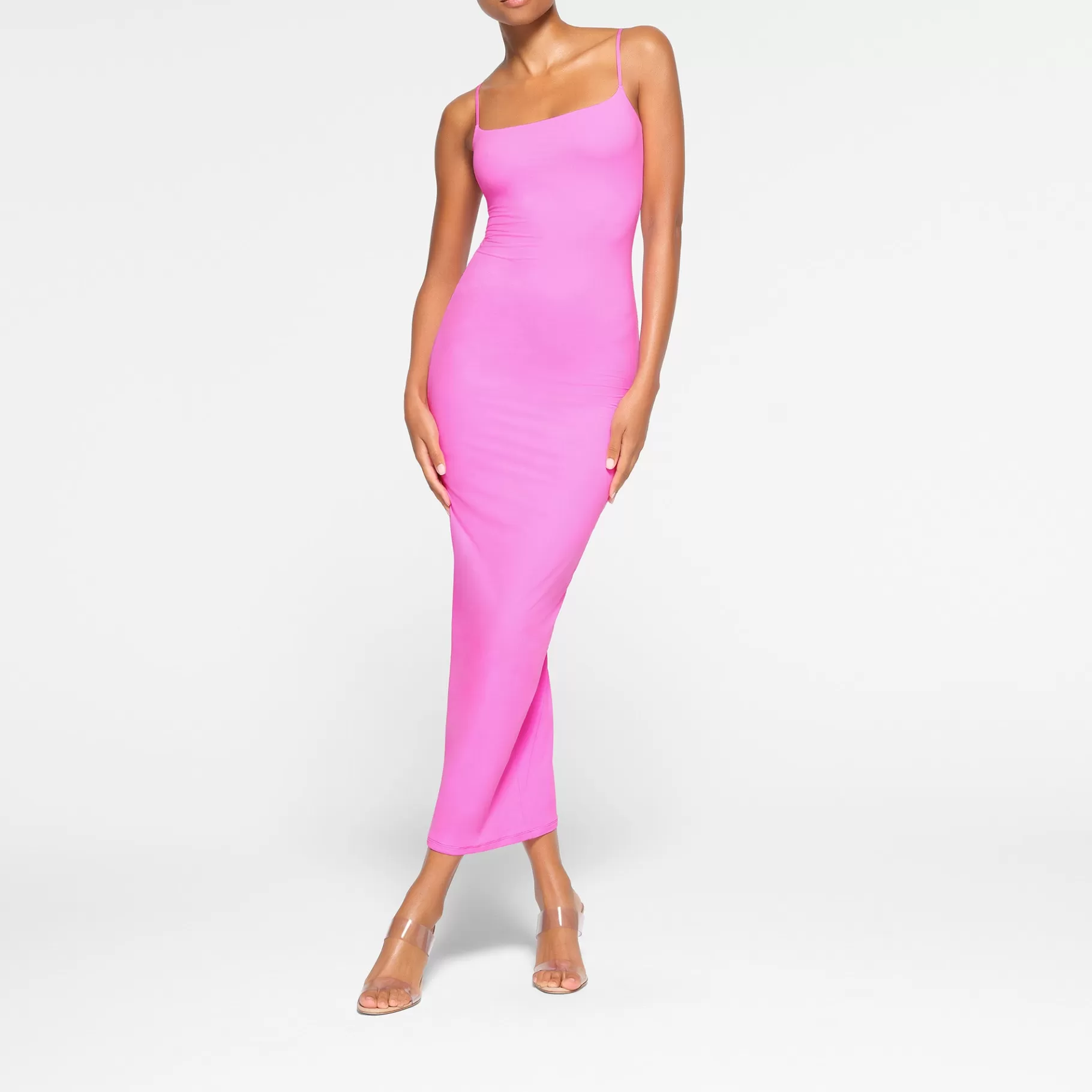 Skims fits everybody*FITS EVERYBODY LONG SLIP DRESS | NEON ORCHID NEON+ORCHID