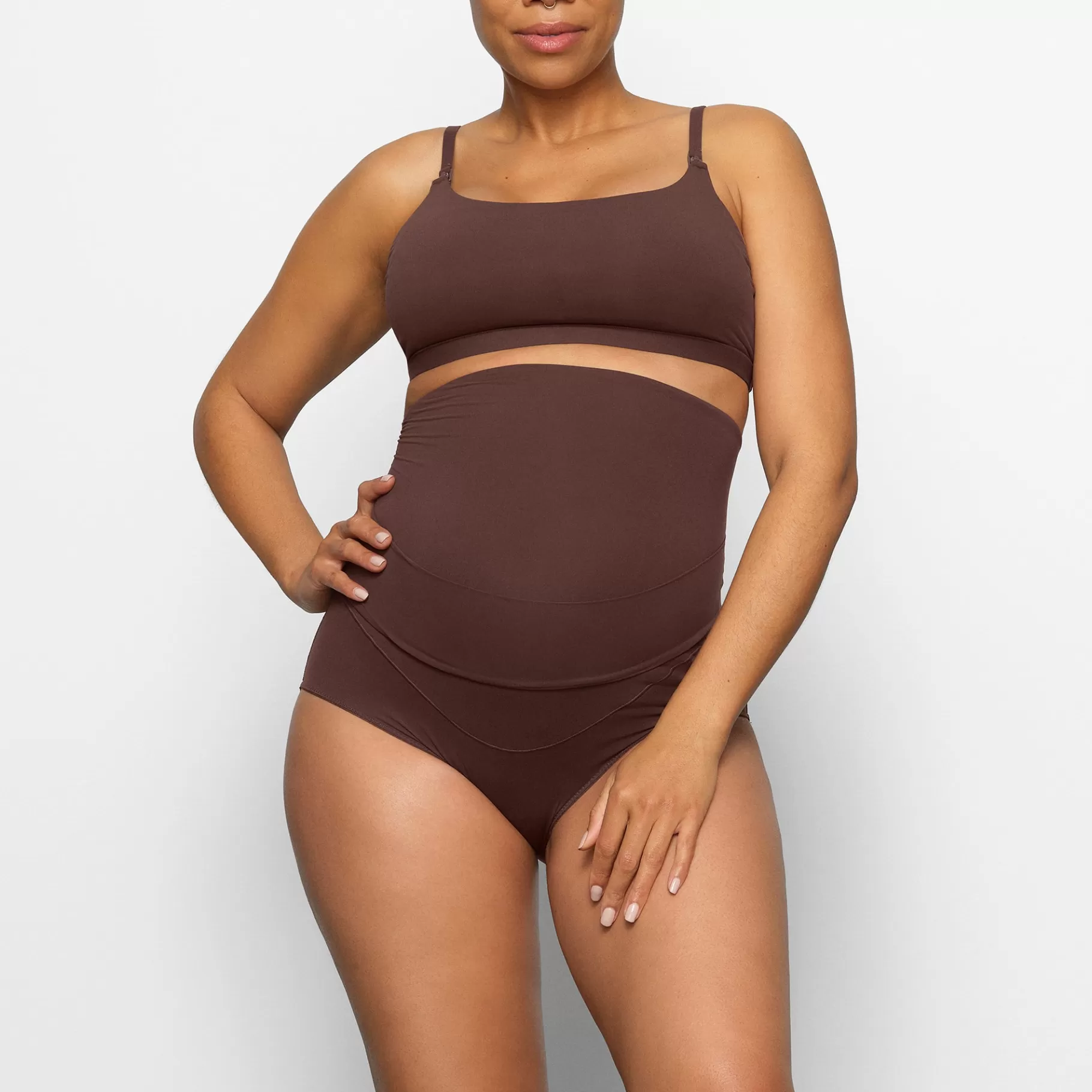 Skims maternity shapewear*FITS EVERYBODY MATERNITY PUMPING SCOOP BRALETTE | COCOA