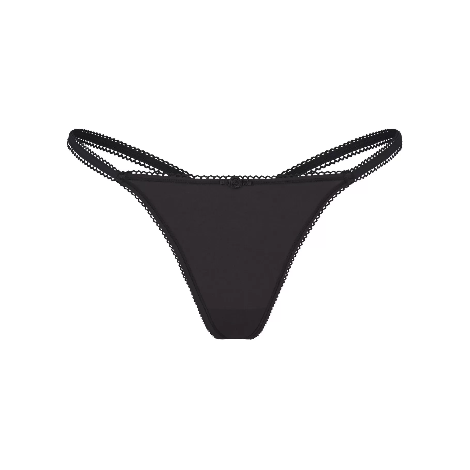 Skims fits everybody*FITS EVERYBODY PICOT TRIM STRING THONG | ONYX