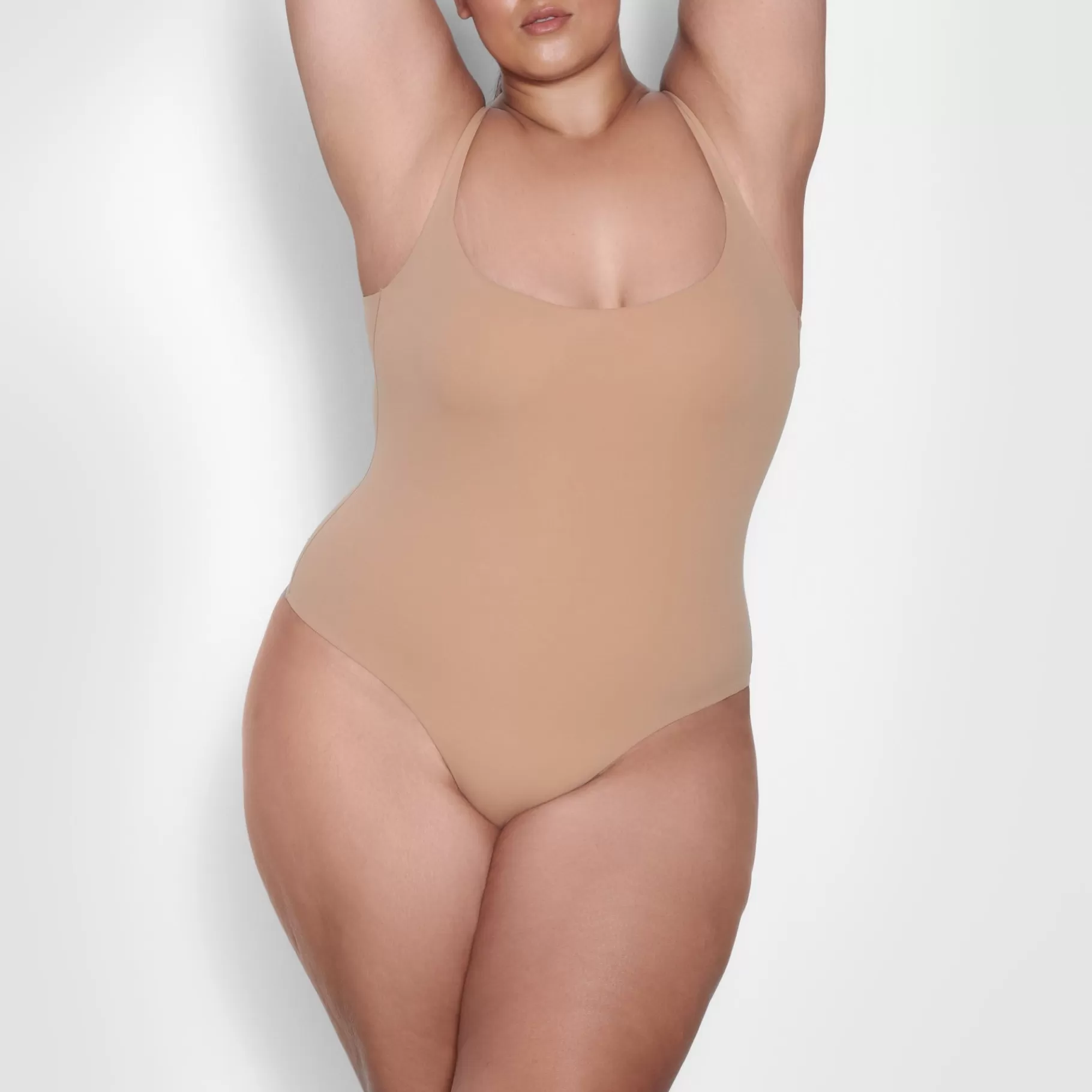 Skims bodysuits*FITS EVERYBODY SQUARE NECK BODYSUIT | OCHRE