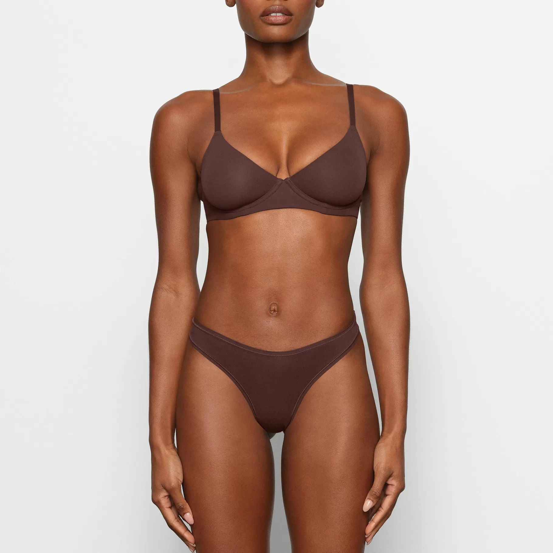 Skims unlined*FITS EVERYBODY UNLINED DEMI BRA | COCOA