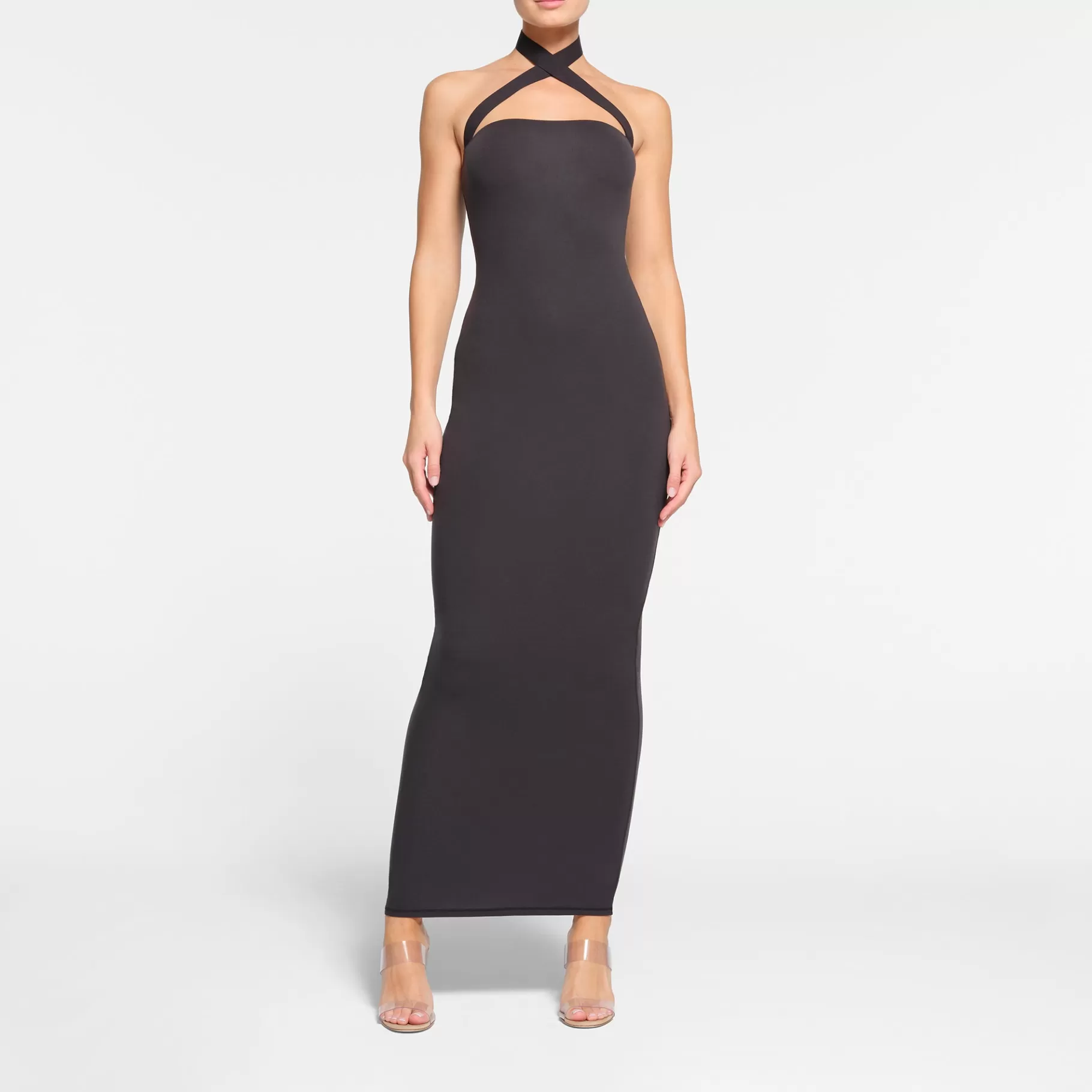 Skims fits everybody*FITS EVERYBODY WRAP LONG SLIP DRESS | ONYX