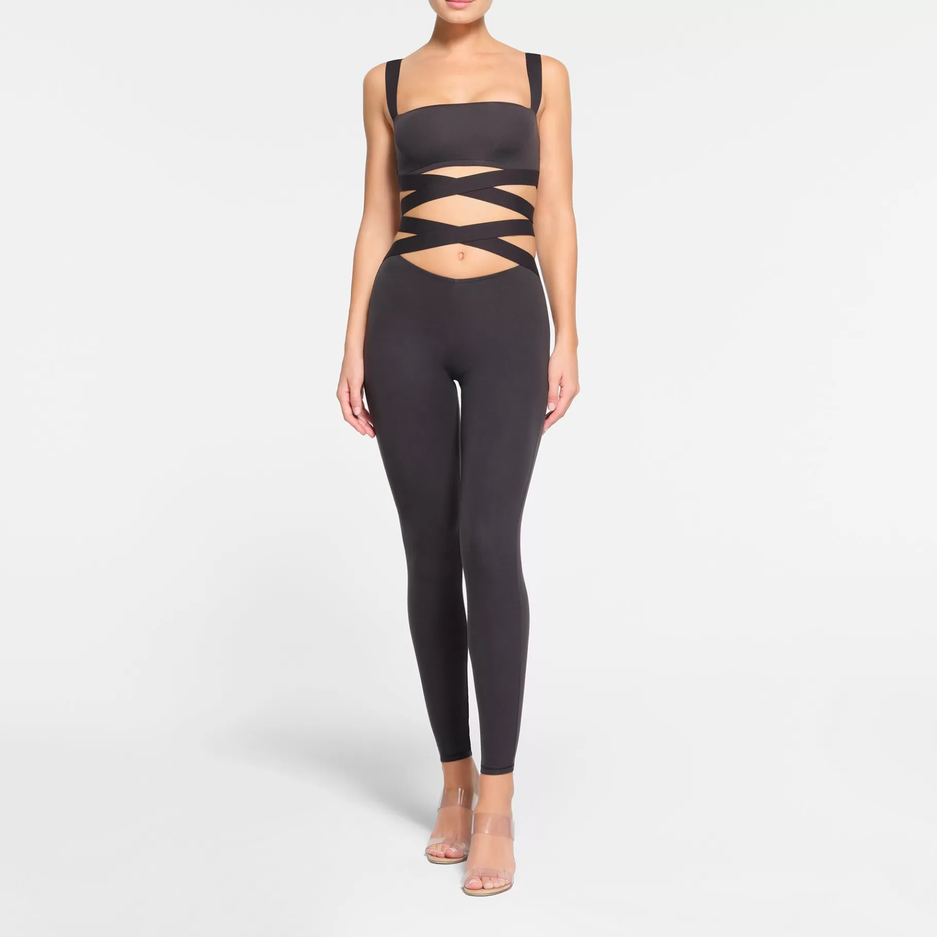 Skims fits everybody*FITS EVERYBODY WRAP SUPER CROPPED TANK | ONYX