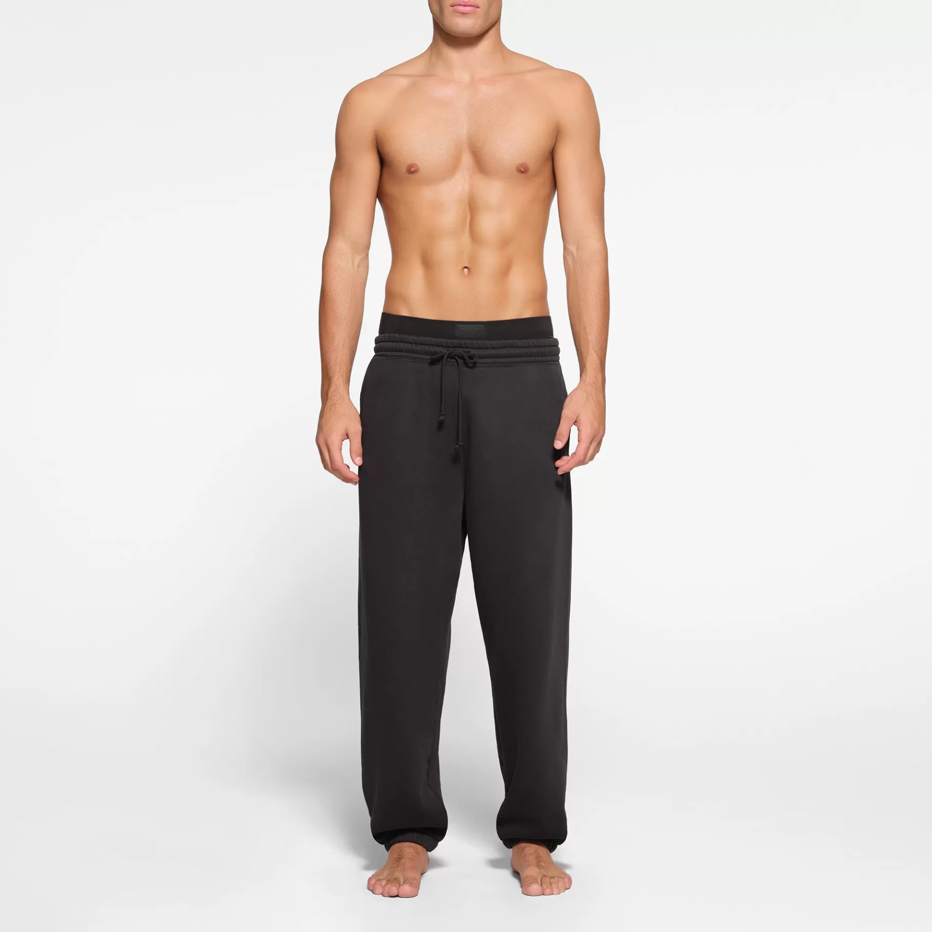 Skims bottoms*FLEECE LOUNGE MENS OVERSIZED JOGGER | WASHED ONYX WASHED+ONYX