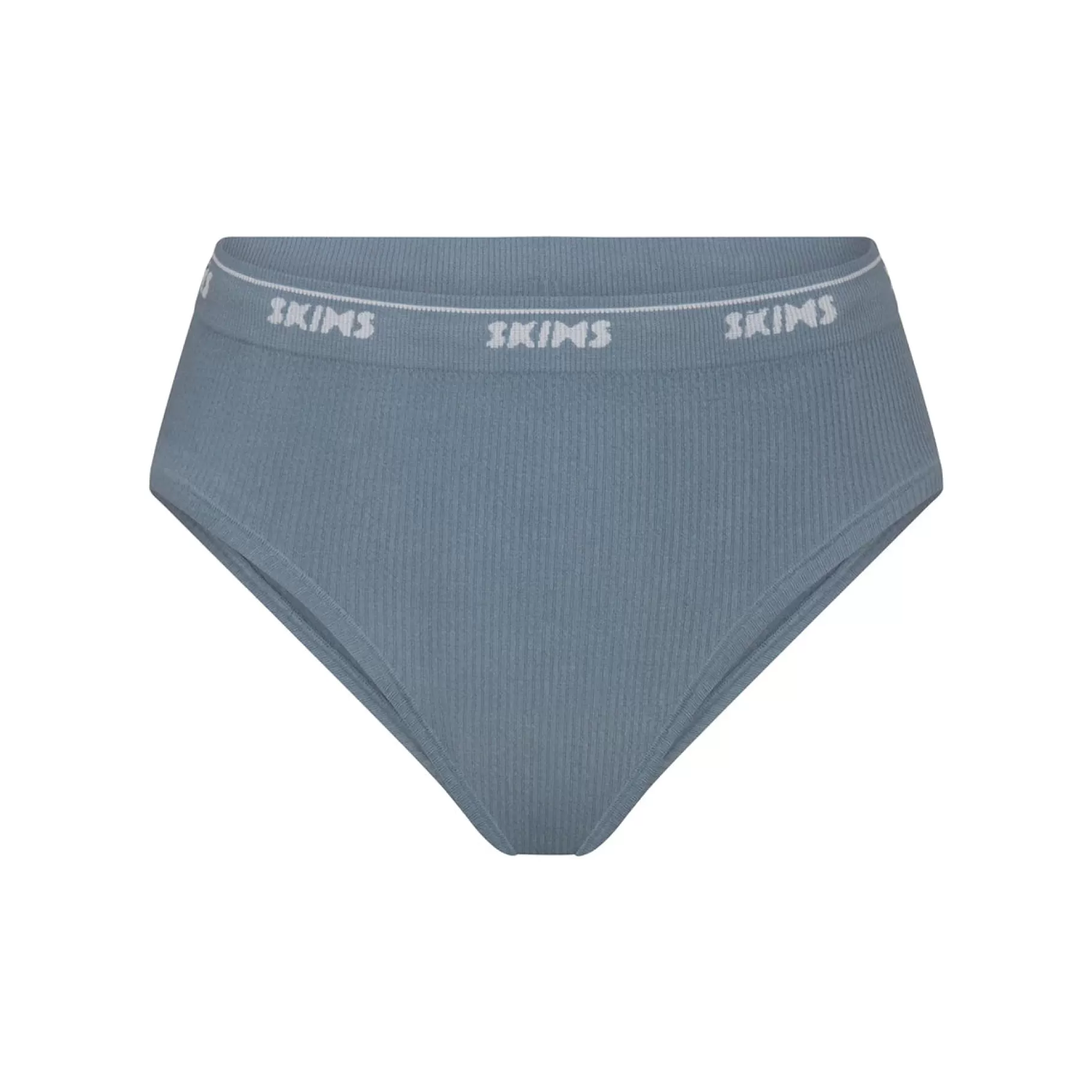 Skims cheeky underwear*LOGO RIB HIGH LEG BIKINI | ARCTIC