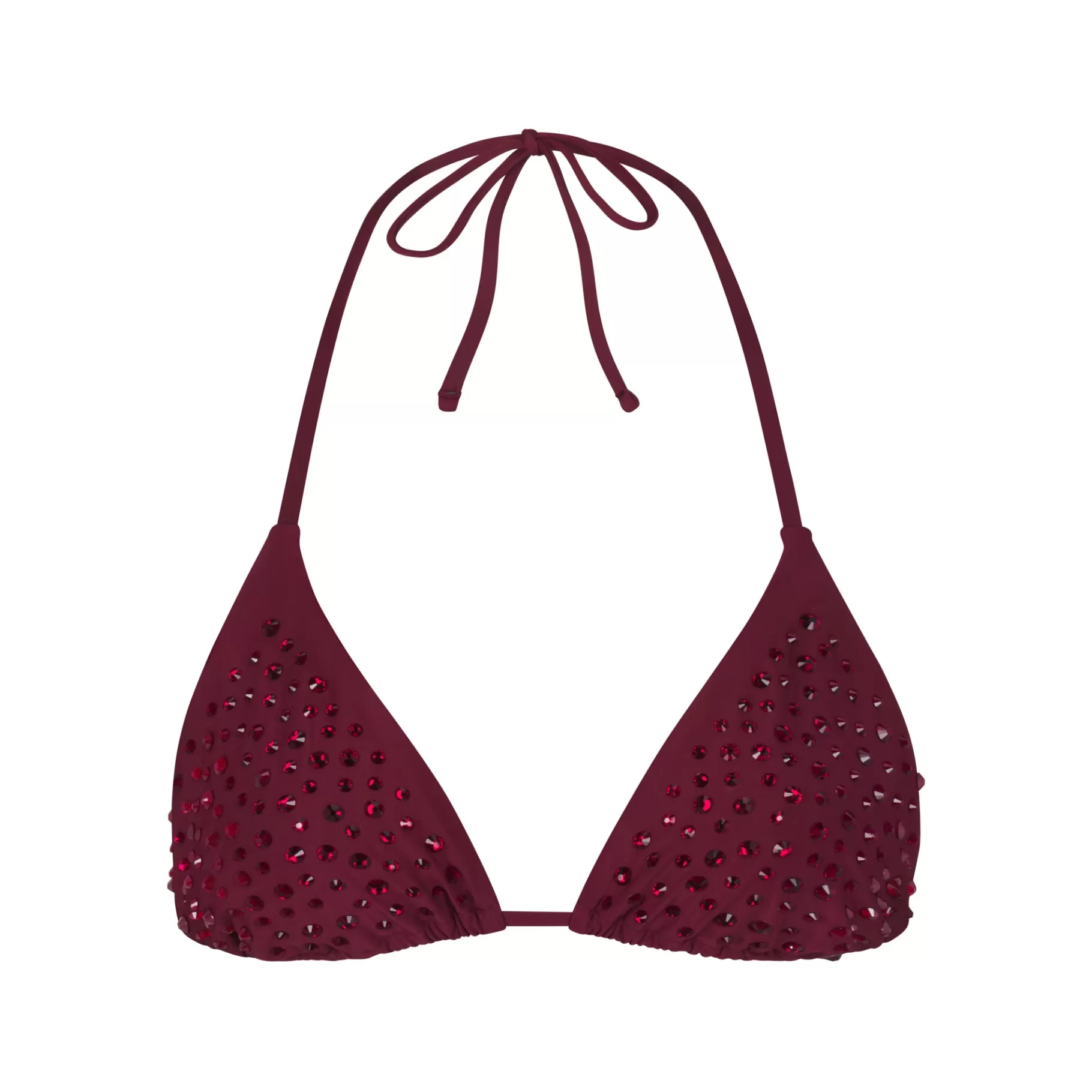 Skims swim*RHINESTONE TRIANGLE BIKINI TOP | WINE