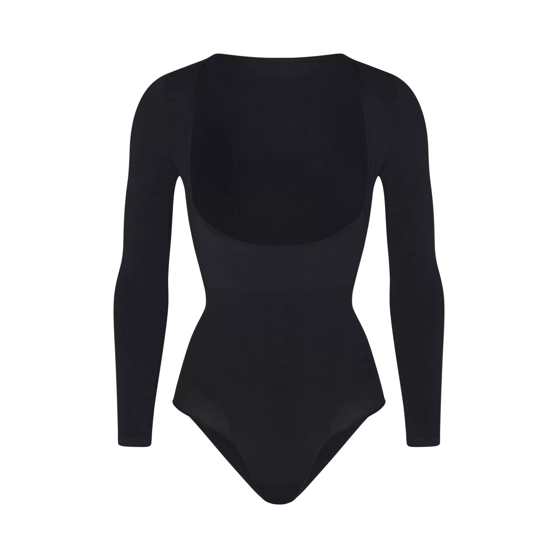 Skims *SEAMLESS SCULPT LONG SLEEVE OPEN BUST BRIEF BODYSUIT | ONYX