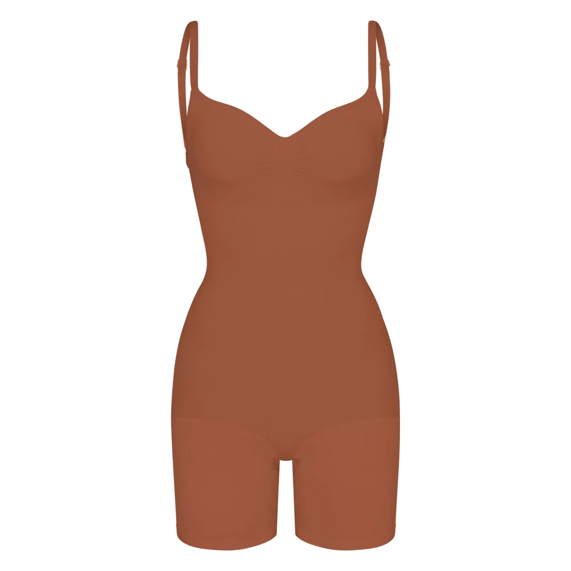 Skims backless shapewear*SEAMLESS SCULPT LOW BACK MID THIGH BODYSUIT | BRONZE