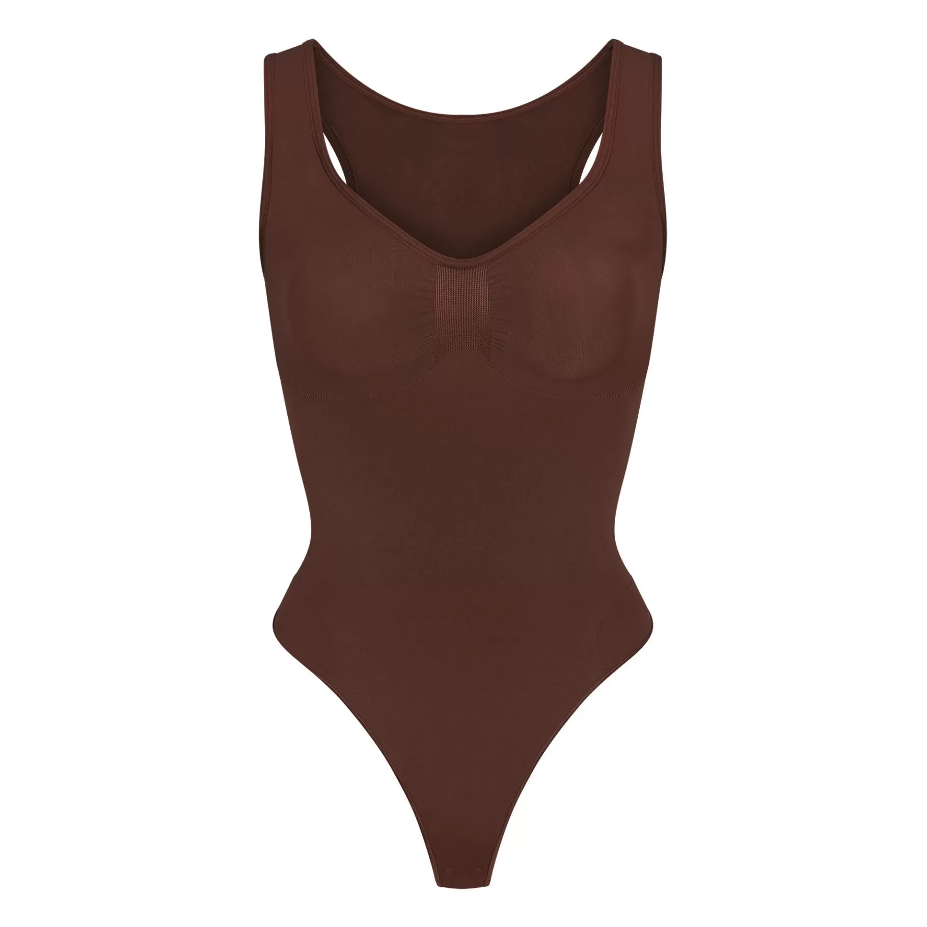 Skims seamless sculpt*SEAMLESS SCULPT SCOOP NECK THONG BODYSUIT | COCOA