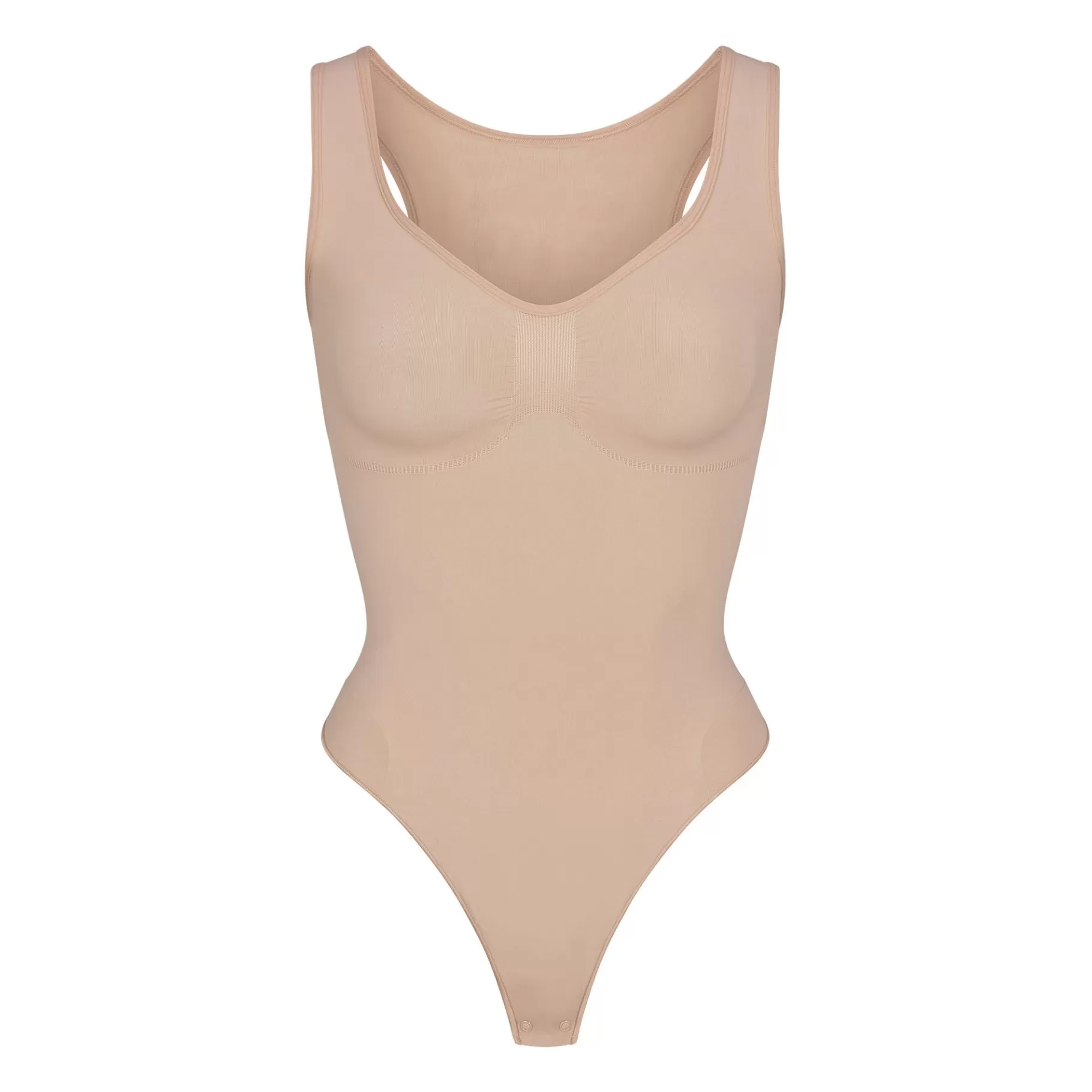 Skims shapewear bodysuits*SEAMLESS SCULPT SCOOP NECK THONG BODYSUIT | MICA