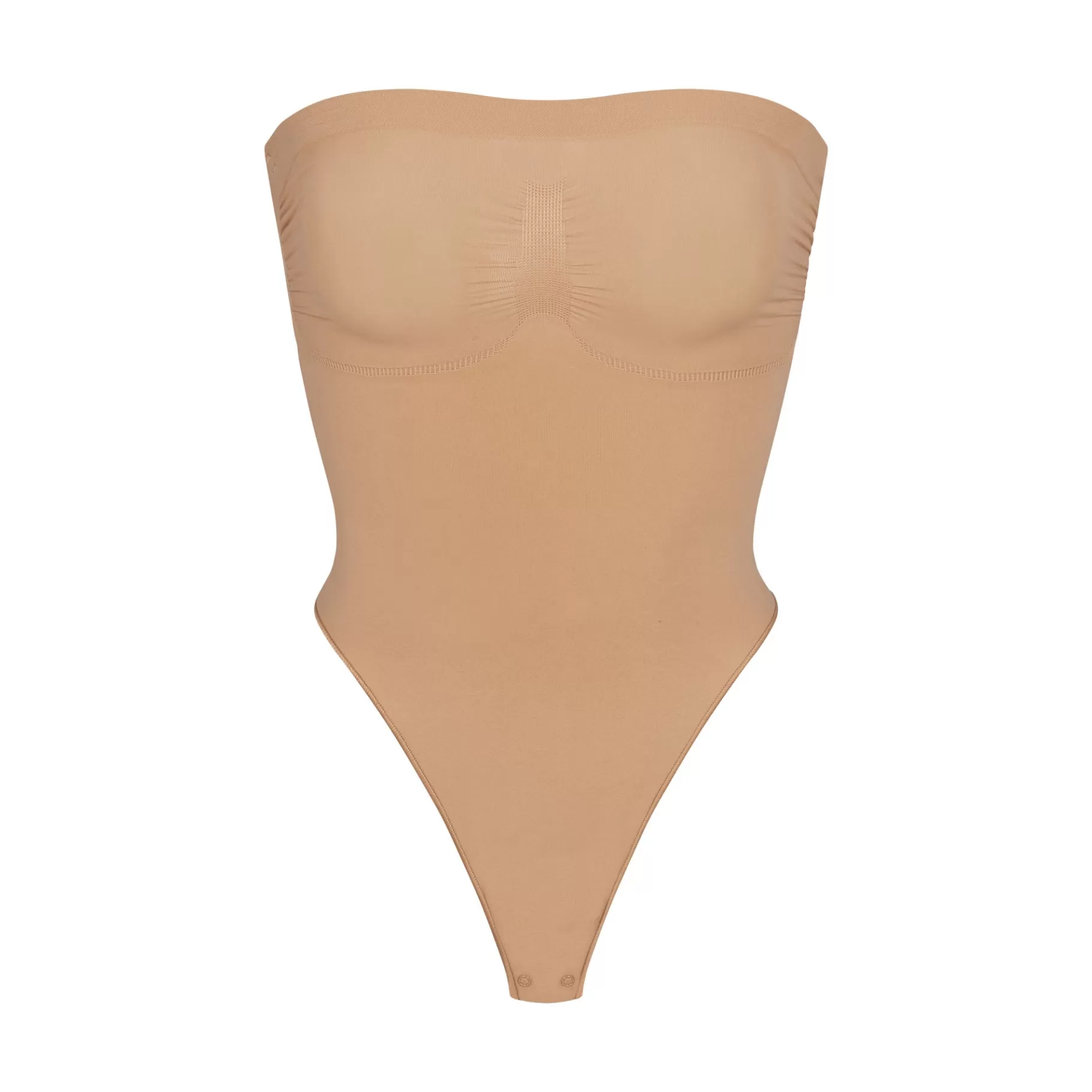 Skims shapewear bodysuits*SEAMLESS SCULPT STRAPLESS THONG BODYSUIT | OCHRE