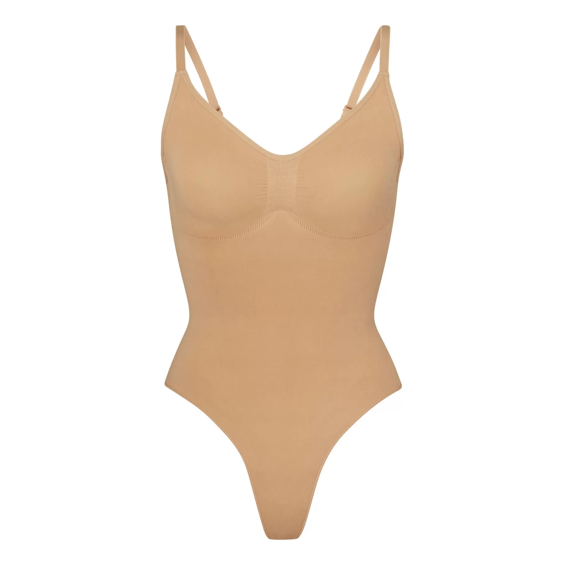 Skims shapewear bodysuits*SEAMLESS SCULPT THONG BODYSUIT | OCHRE