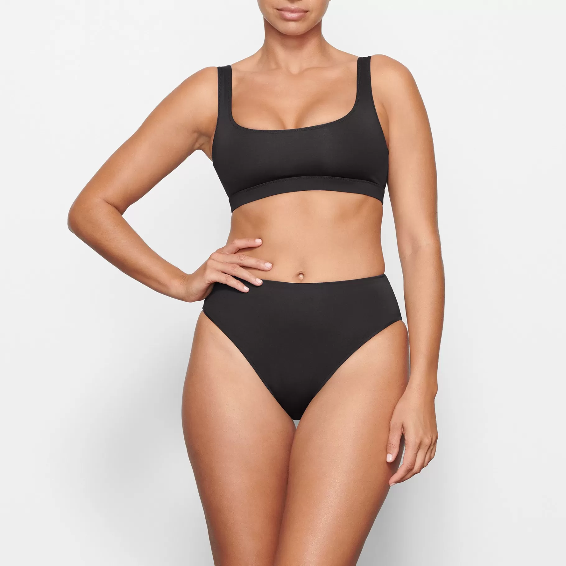 Skims swim*SIGNATURE SWIM MID WAIST BOTTOMS | ONYX