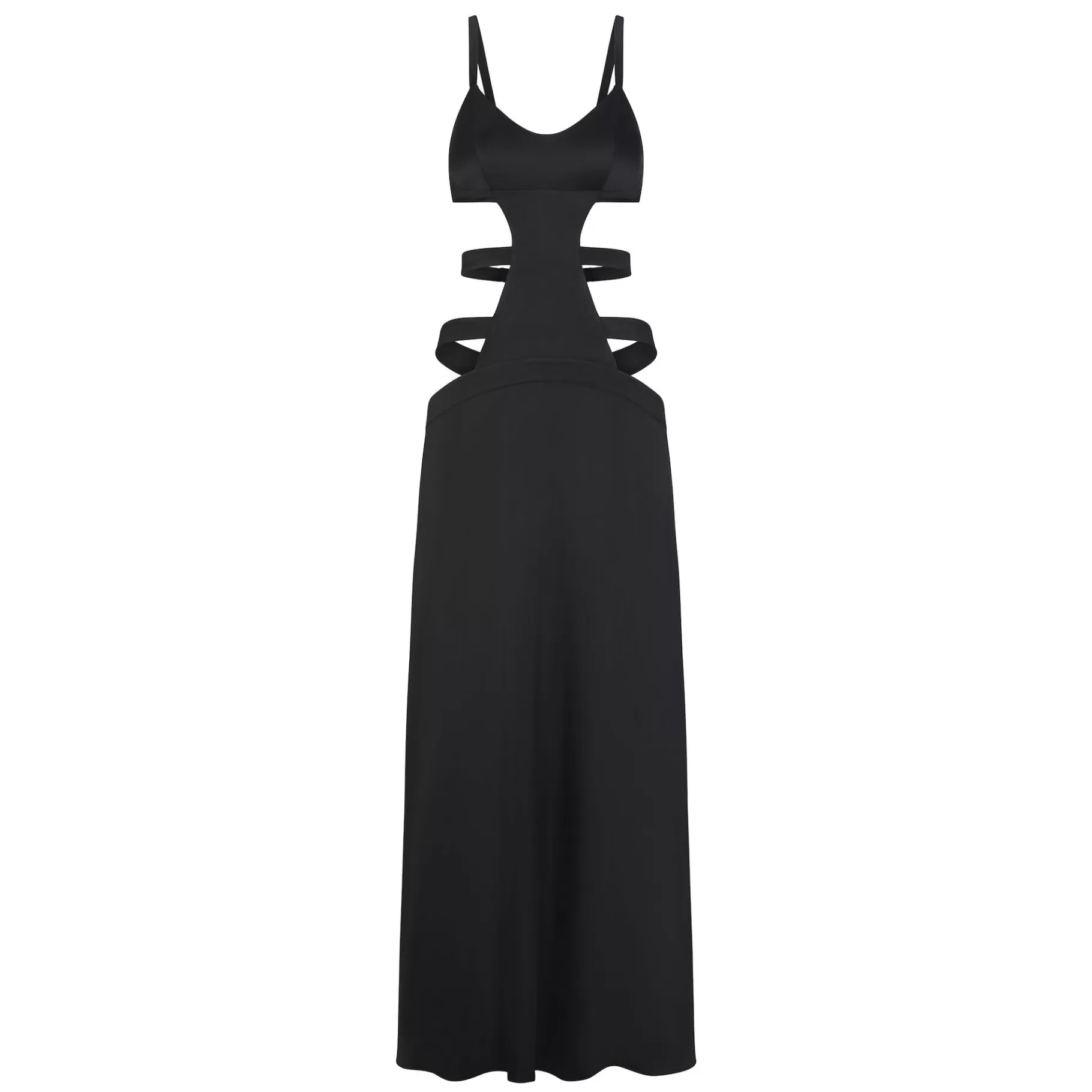 Skims dresses*SILK STRAPPY LONG SLIP DRESS | ONYX