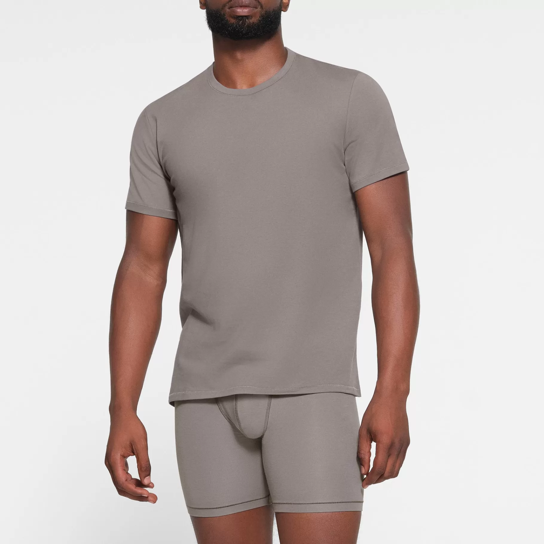 Skims tees & tanks* COTTON MENS T-SHIRT | WASHED GUNMETAL WASHED+GUNMETAL