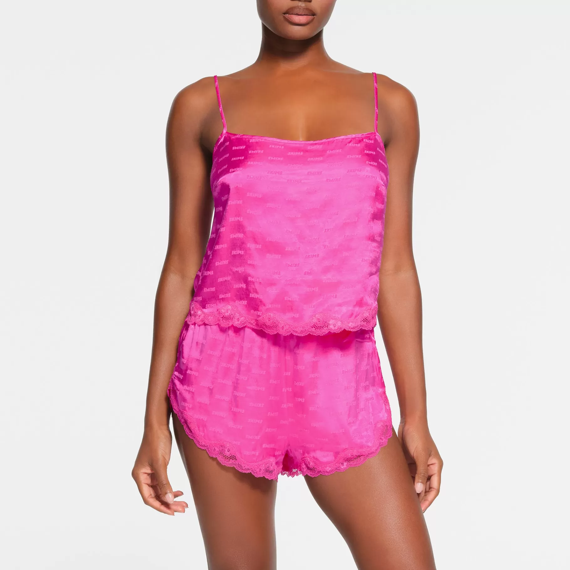 Skims shorts* JACQUARD LACE SHORT | HOT PINK HOT+PINK