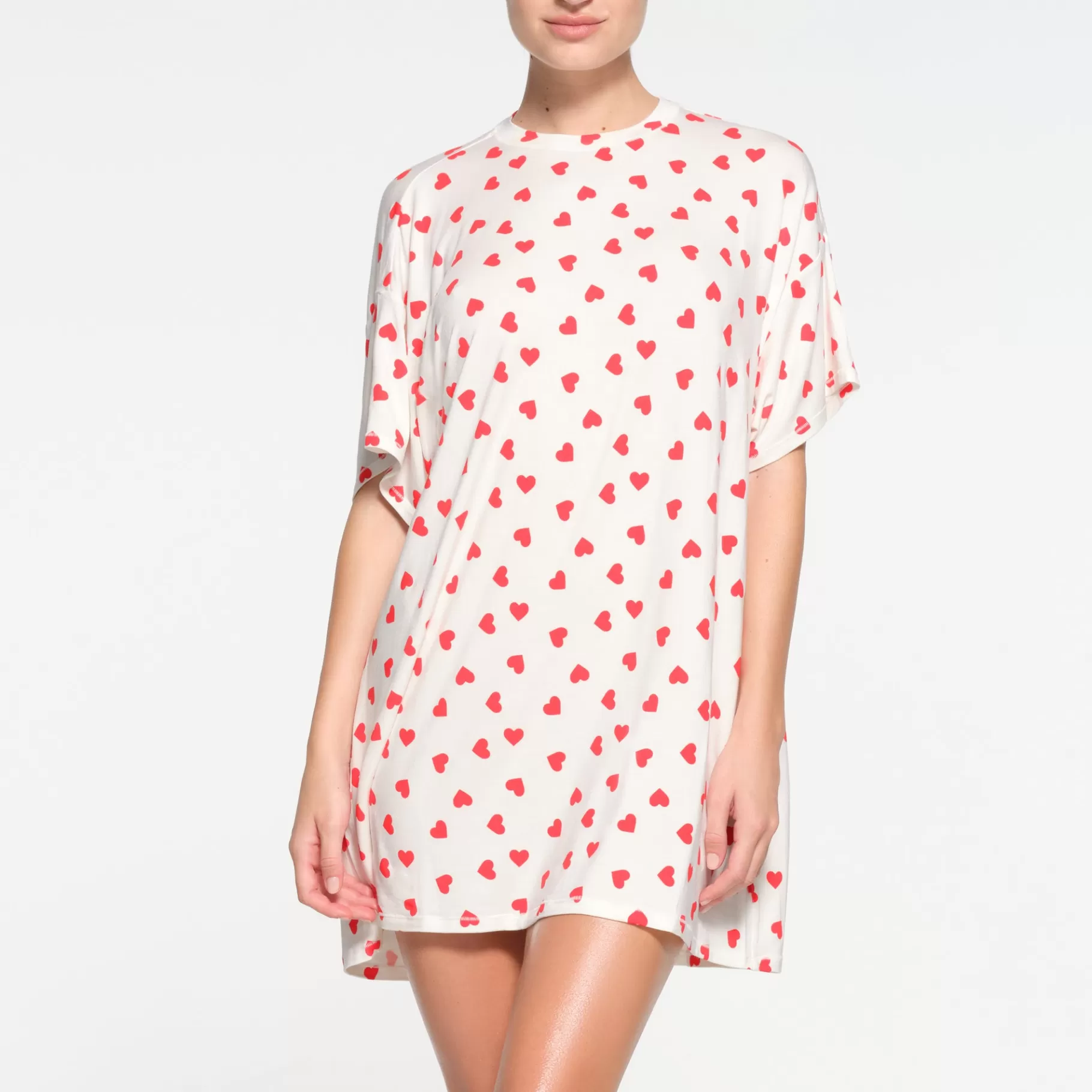 Skims pajamas* SLEEP T-SHIRT MINI DRESS | RUBY AND MARBLE HEART RUBY+AND+MARBLE+HEART