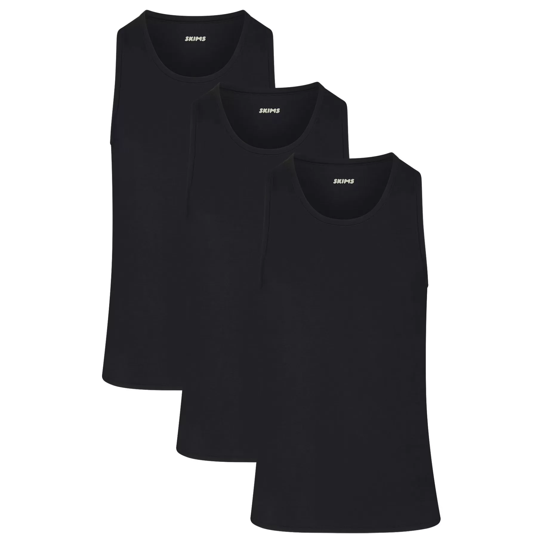 Skims tees & tanks* STRETCH MENS TANK 3-PACK | OBSIDIAN