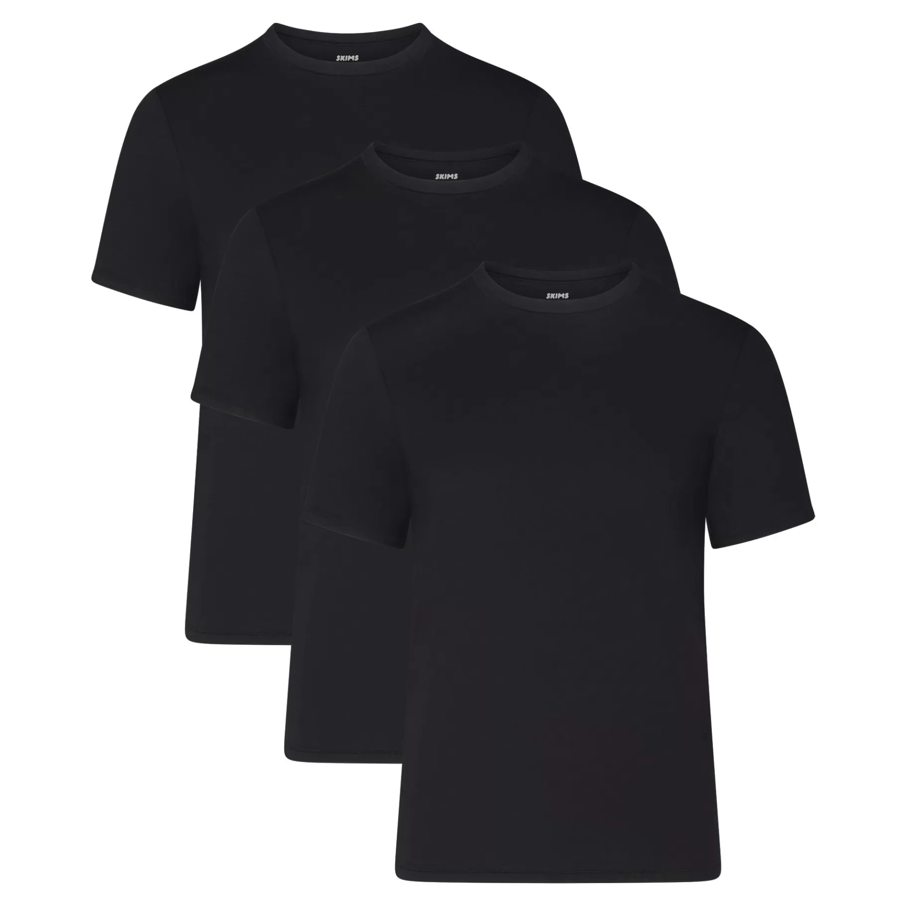 Skims tees & tanks* STRETCH MENS T-SHIRT 3-PACK | OBSIDIAN