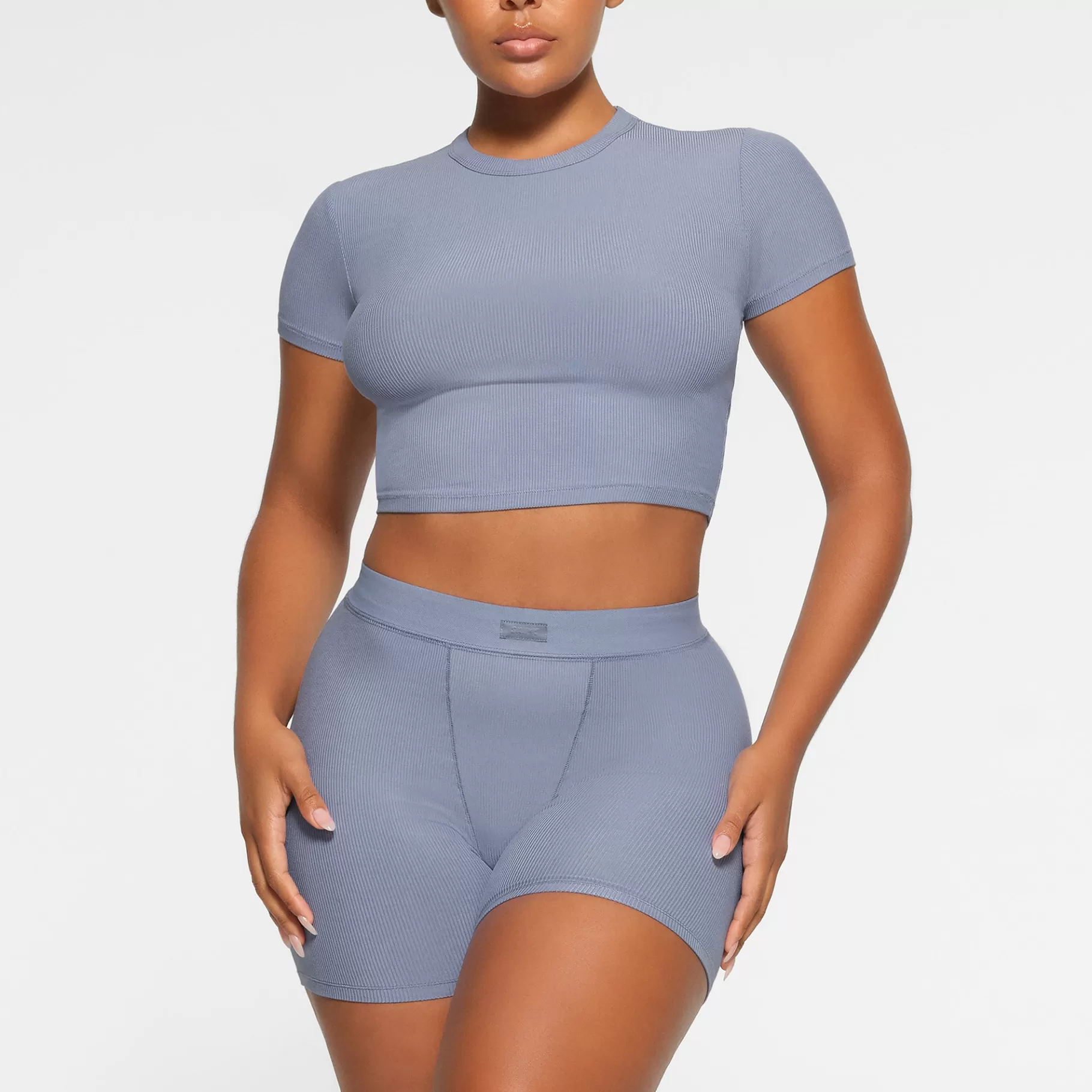 Skims soft lounge*SOFT LOUNGE CROPPED T-SHIRT | SLATE