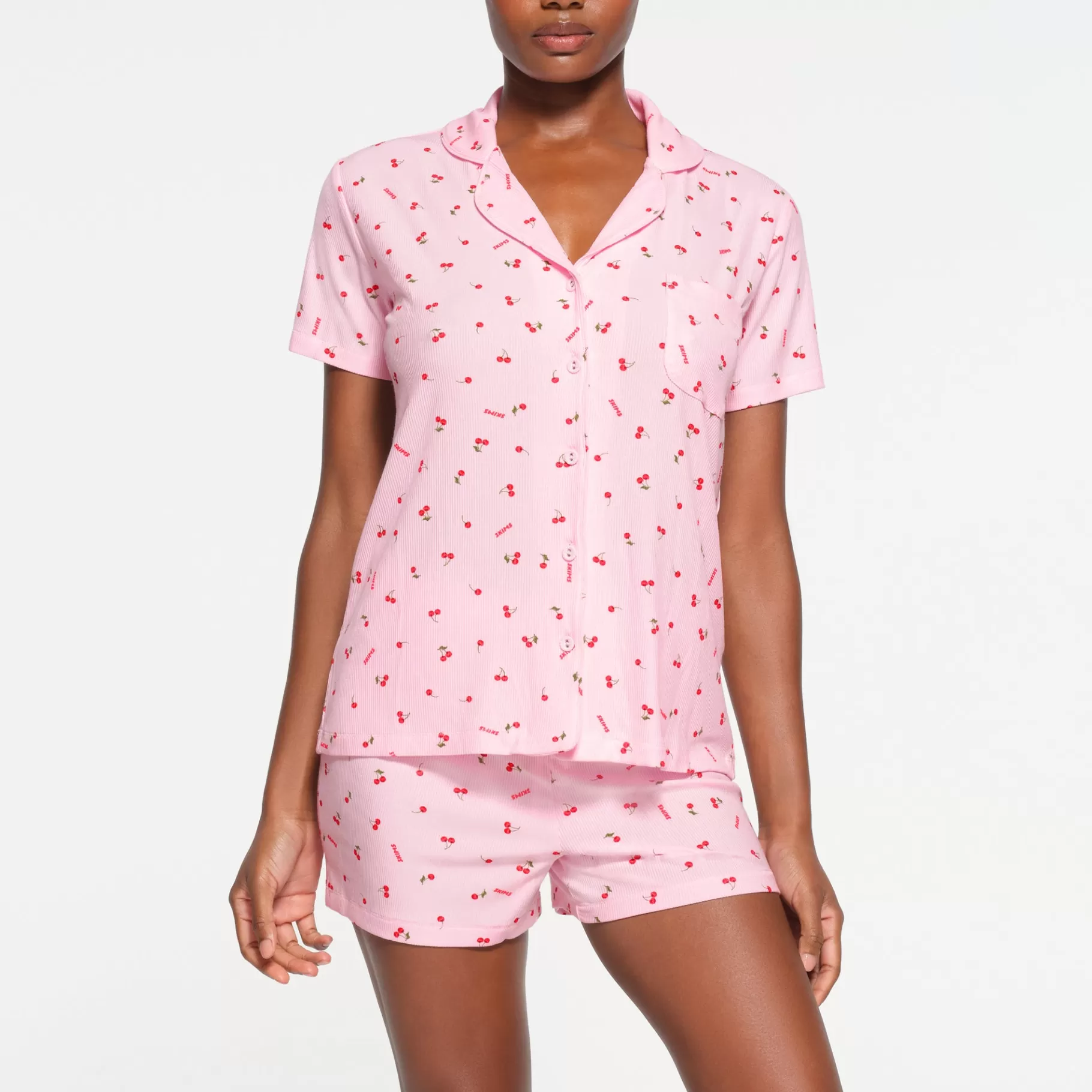 Skims soft lounge*SOFT LOUNGE SHORT SLEEP SET | CHERRY BLOSSOM PRINT CHERRY+BLOSSOM+PRINT