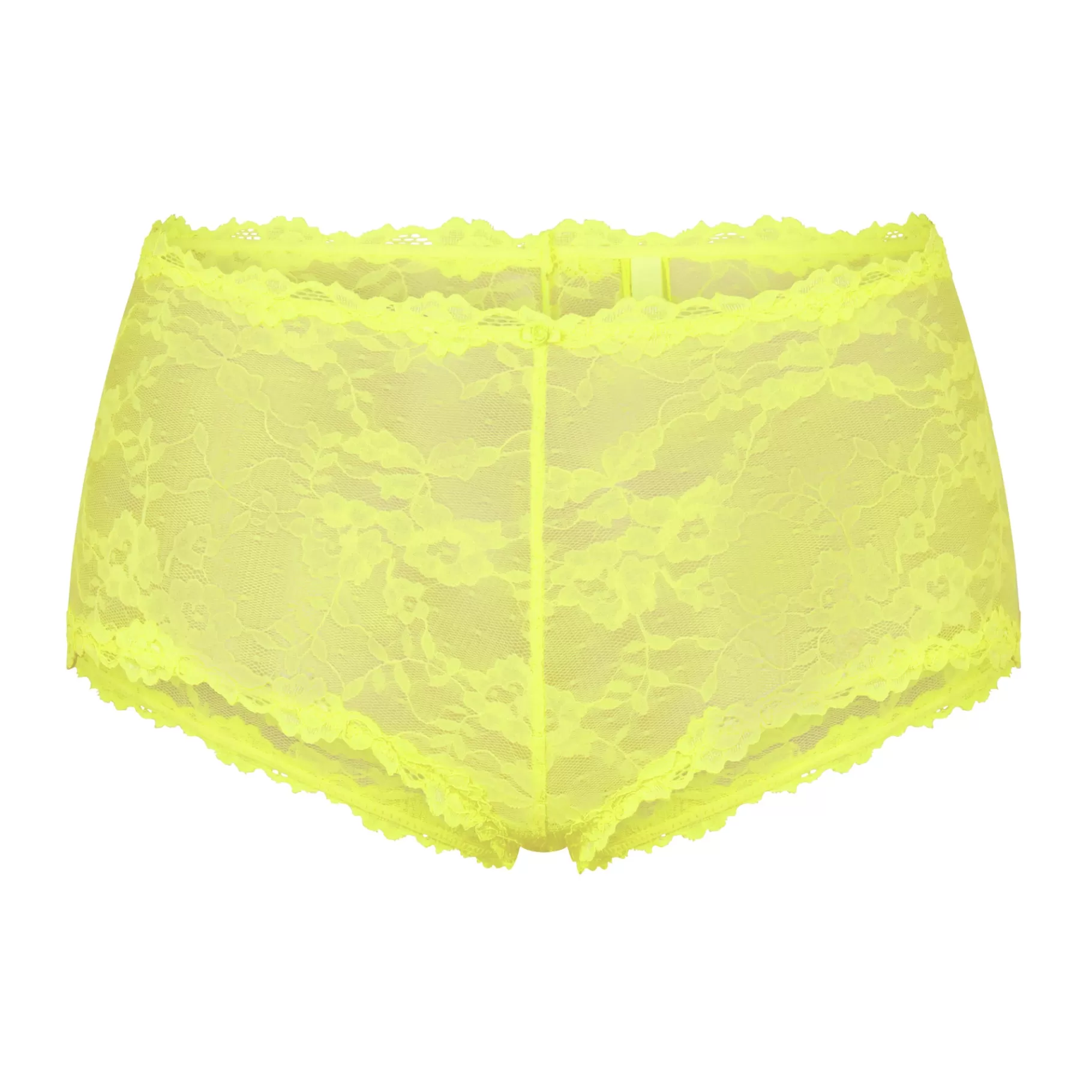 Skims boy shorts*STRETCH LACE BOY SHORT | YELLOW HIGHLIGHTER YELLOW+HIGHLIGHTER