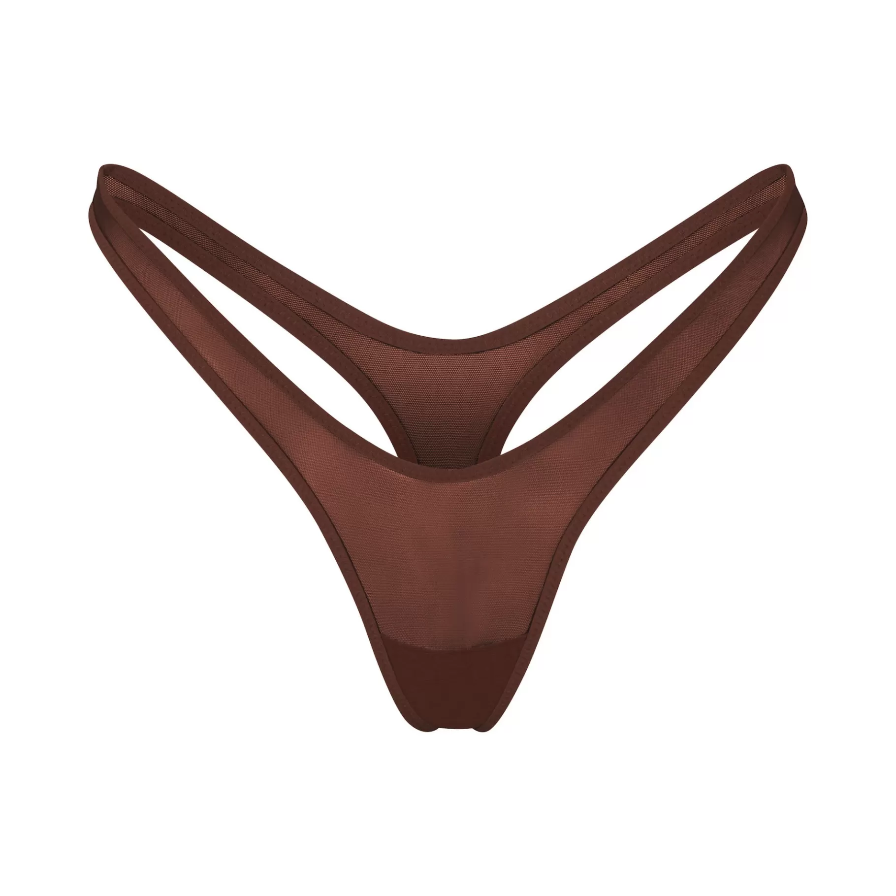 Skims thongs*ULTRA FINE MESH MICRO DIPPED THONG | MAHOGANY