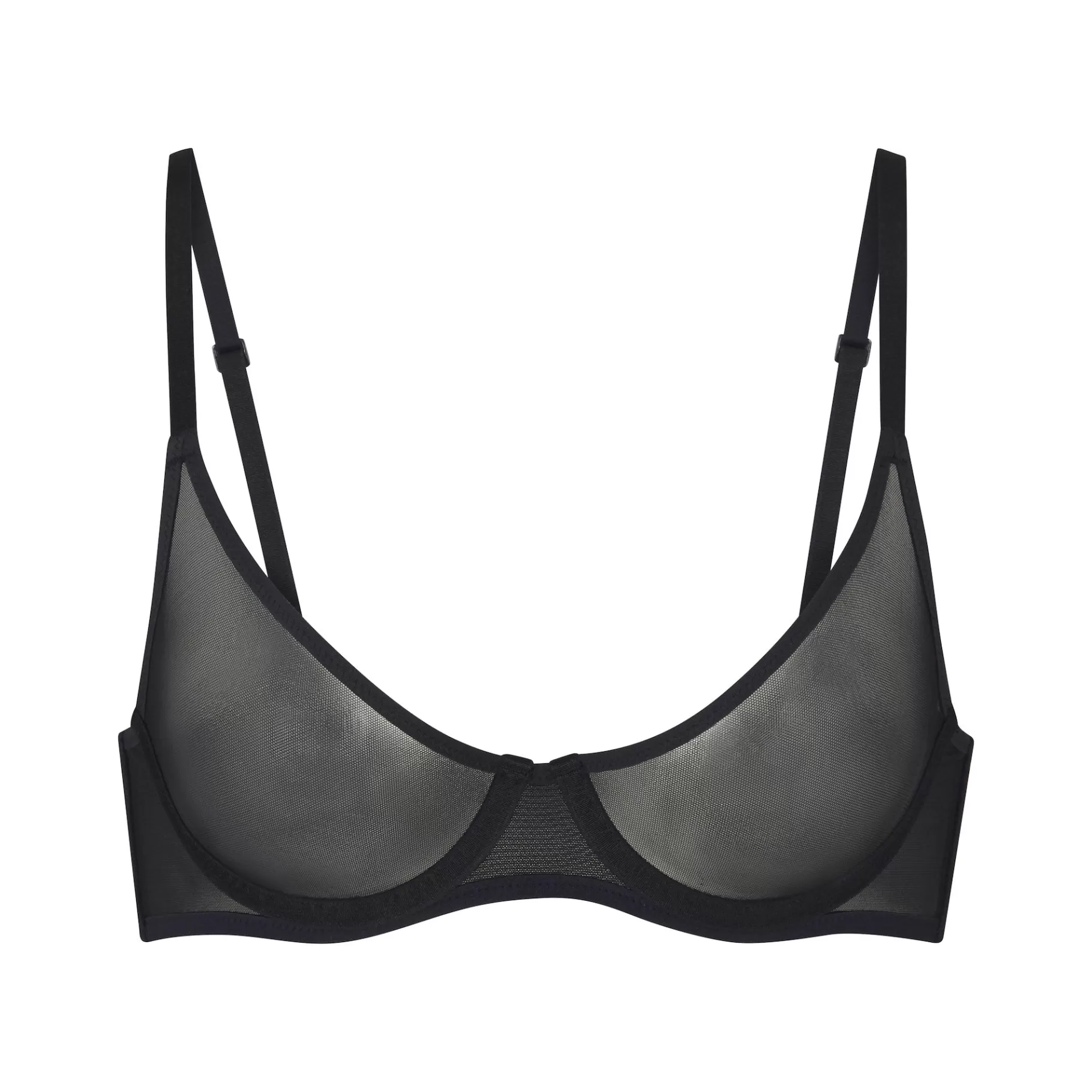 Skims unlined*ULTRA FINE MESH SCOOP BRA | ONYX