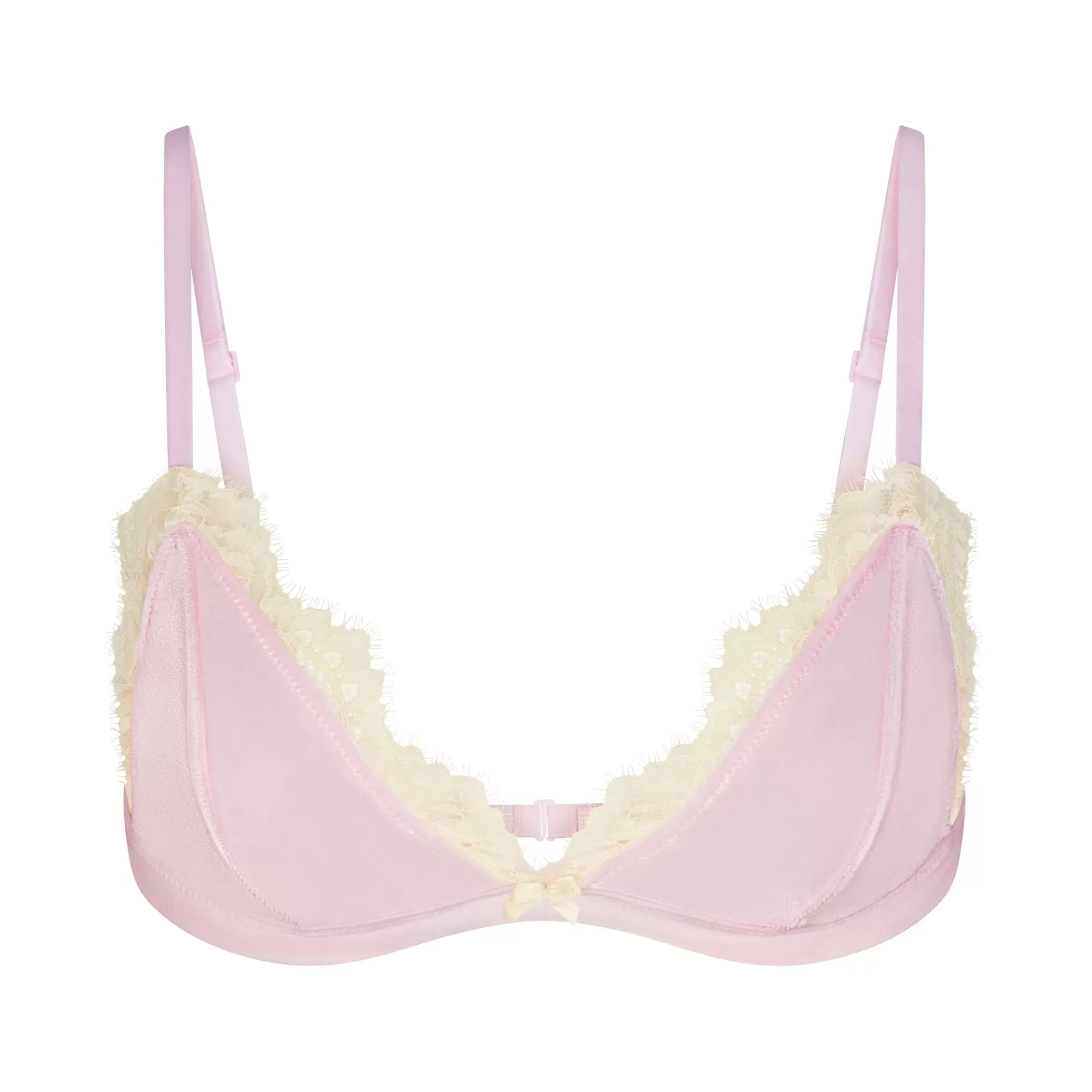 Skims triangle*VELVET LACE TRIANGLE BRALETTE | CHERRY BLOSSOM CHERRY+BLOSSOM